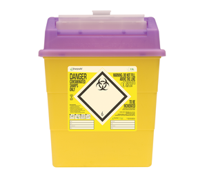 Contain-ER 13L sharps disposal bins purple with protected access - box of 20 41151420