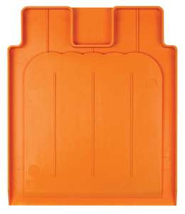 Contain-ER orange plastic scoop and scraper