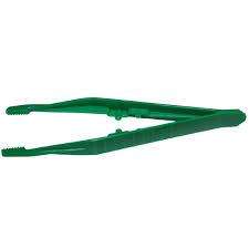 Contain-ER green plastic forceps