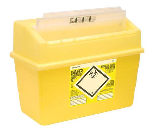 Contain-ER 24L sharps disposal bins with protected access - box of 10 41201430