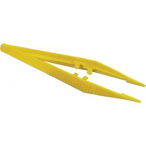 Contain-ER sharps handling yellow plastic forceps for needles