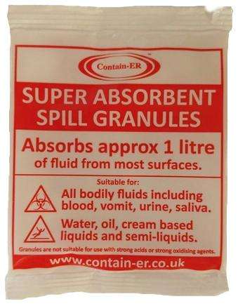 Contain-ER absorbent granules with masking agent B10GD