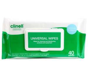 Clinell wipes pack of 40