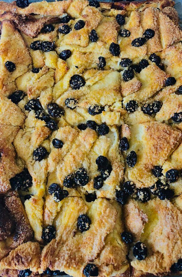 Cherry Bread & Butter Pudding