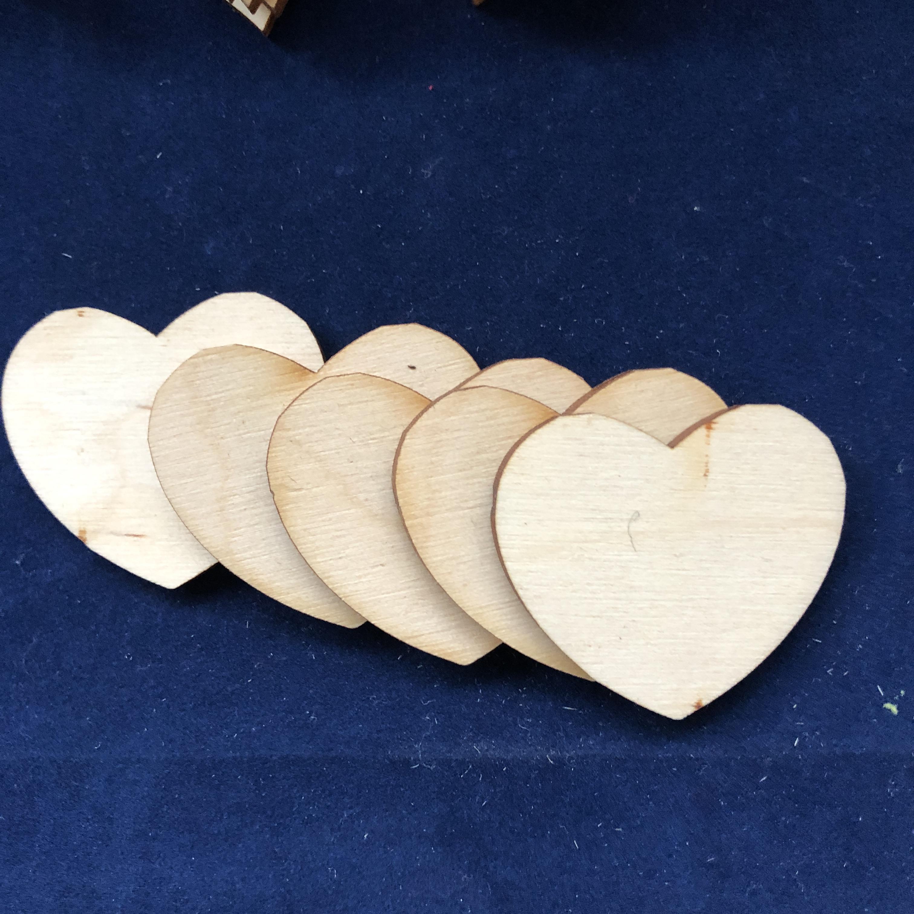 Red Berry Crafts mixed wooden hearts embellishments