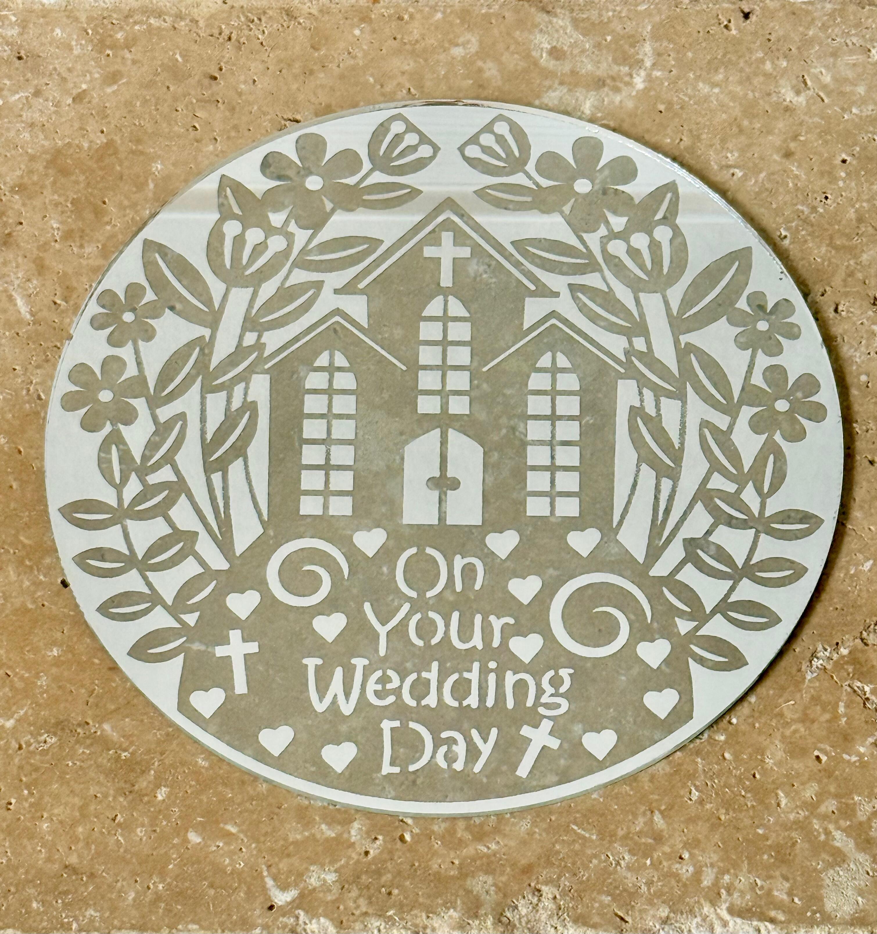 Elegant wedding gift for bride and groom handmade in the UK