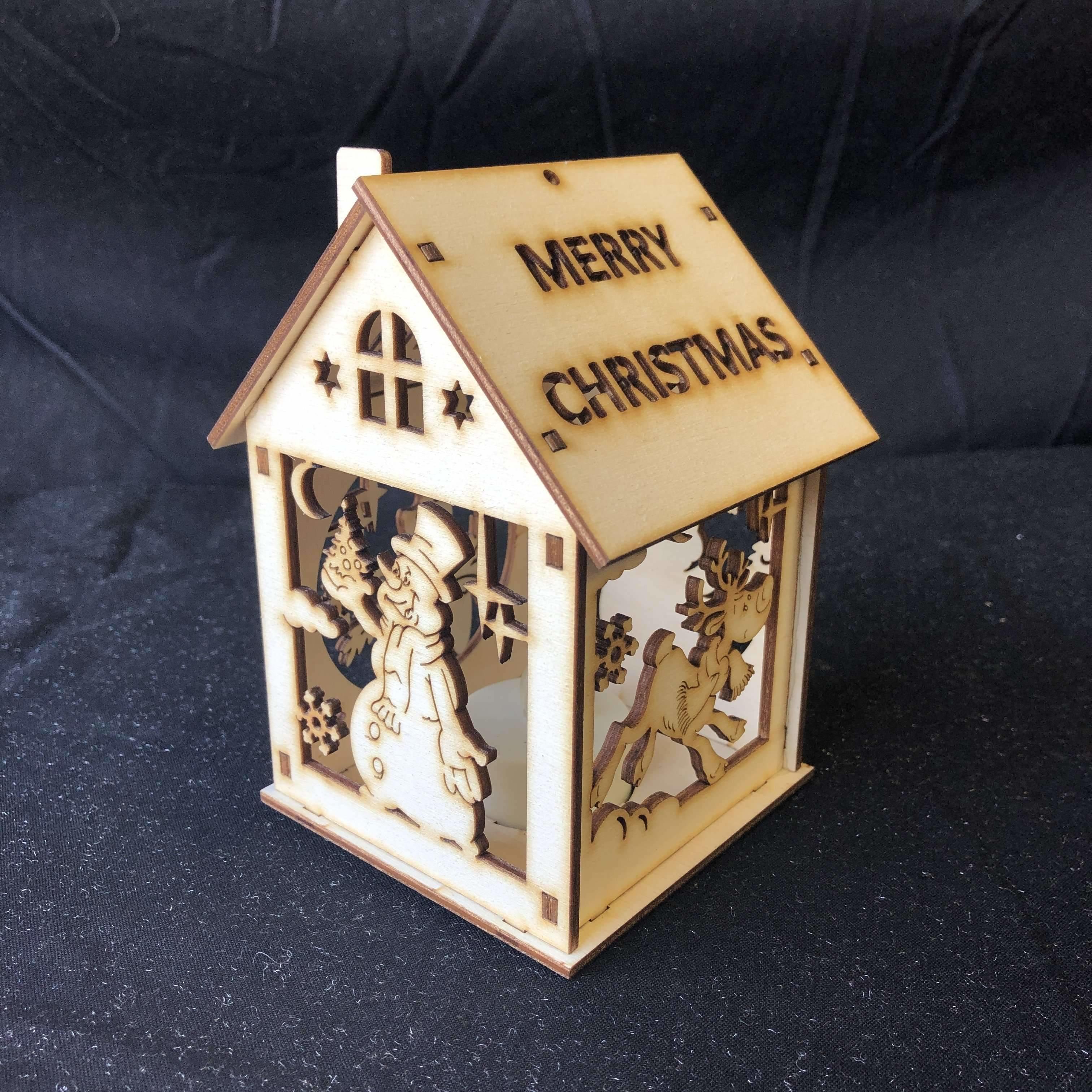 Red Berry Crafts Ltd:Christmas Tealight House