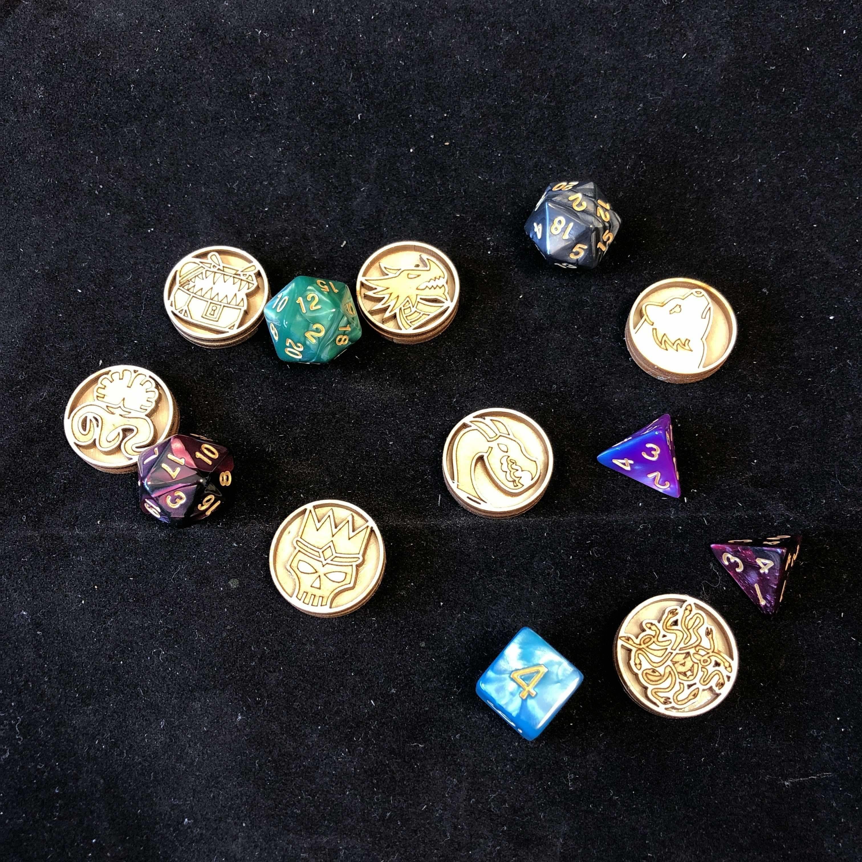 Red Berry Crafts Ltd:Deluxe 1 Inch Gaming Tokens - Individual