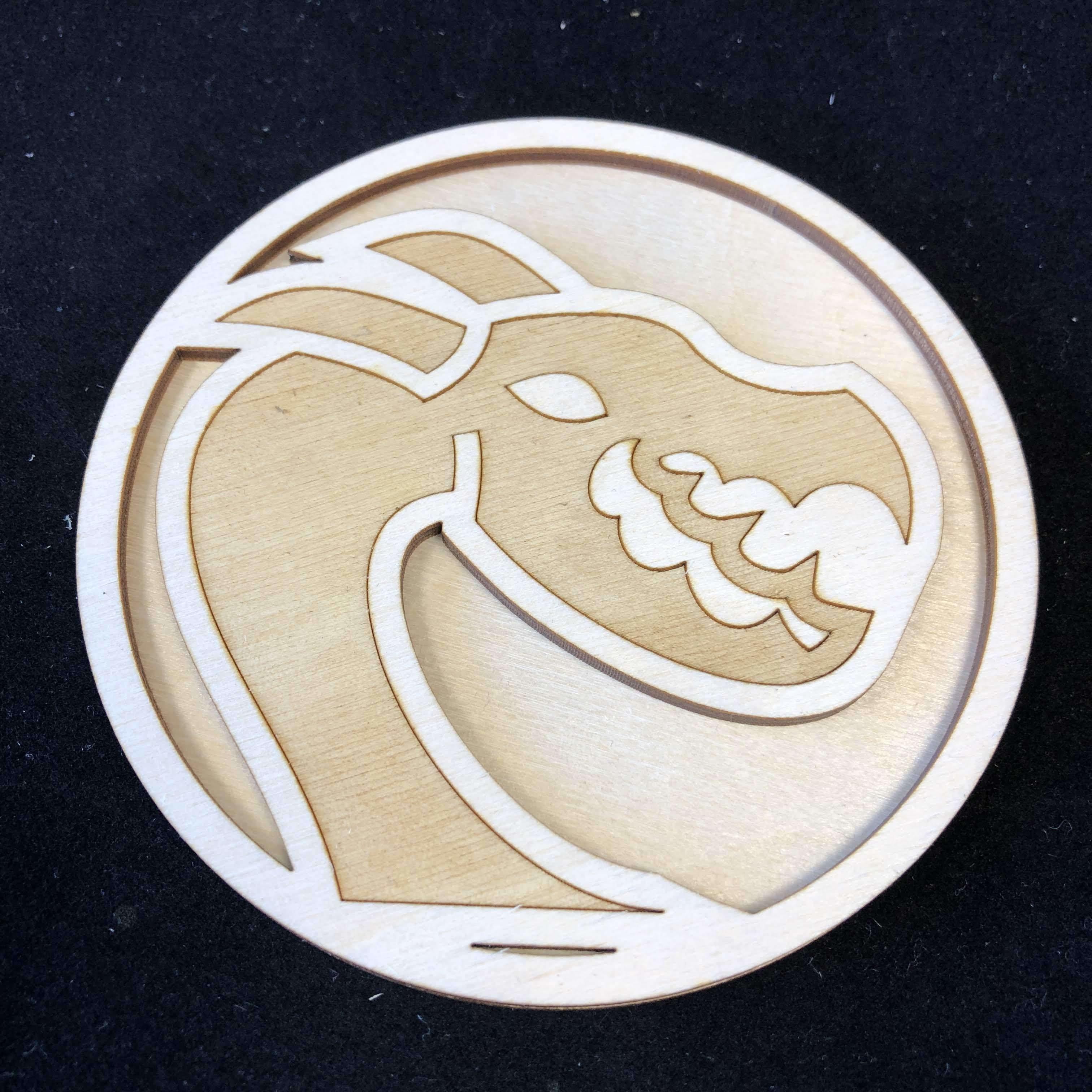 Red Berry Crafts Ltd:Deluxe 4 Inch Ancient Dragon 2 Gaming Tokens