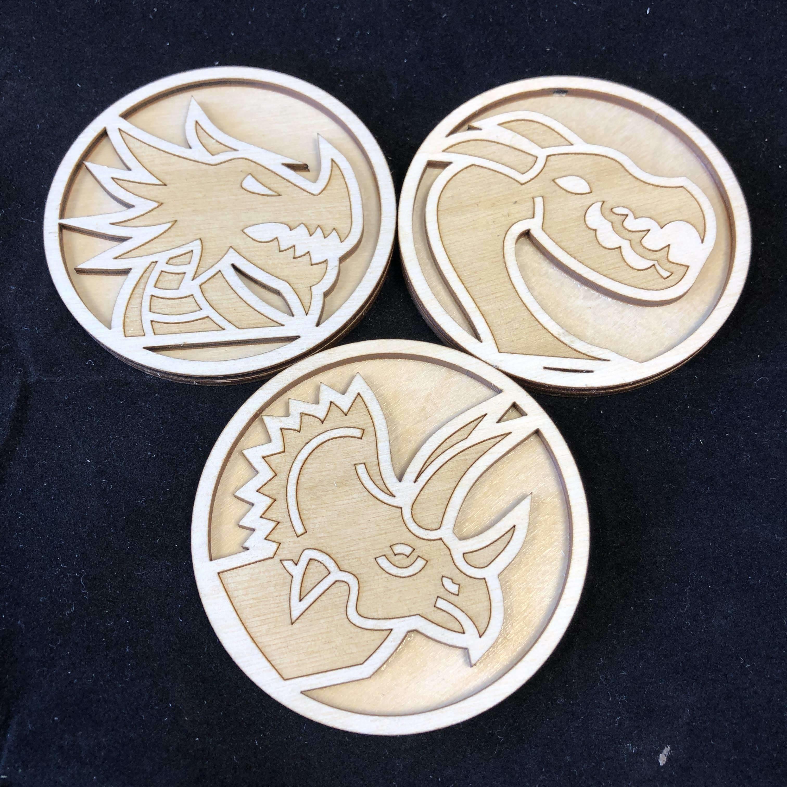 Red Berry Crafts Ltd:Deluxe 3 Inch Gaming Tokens - Individual