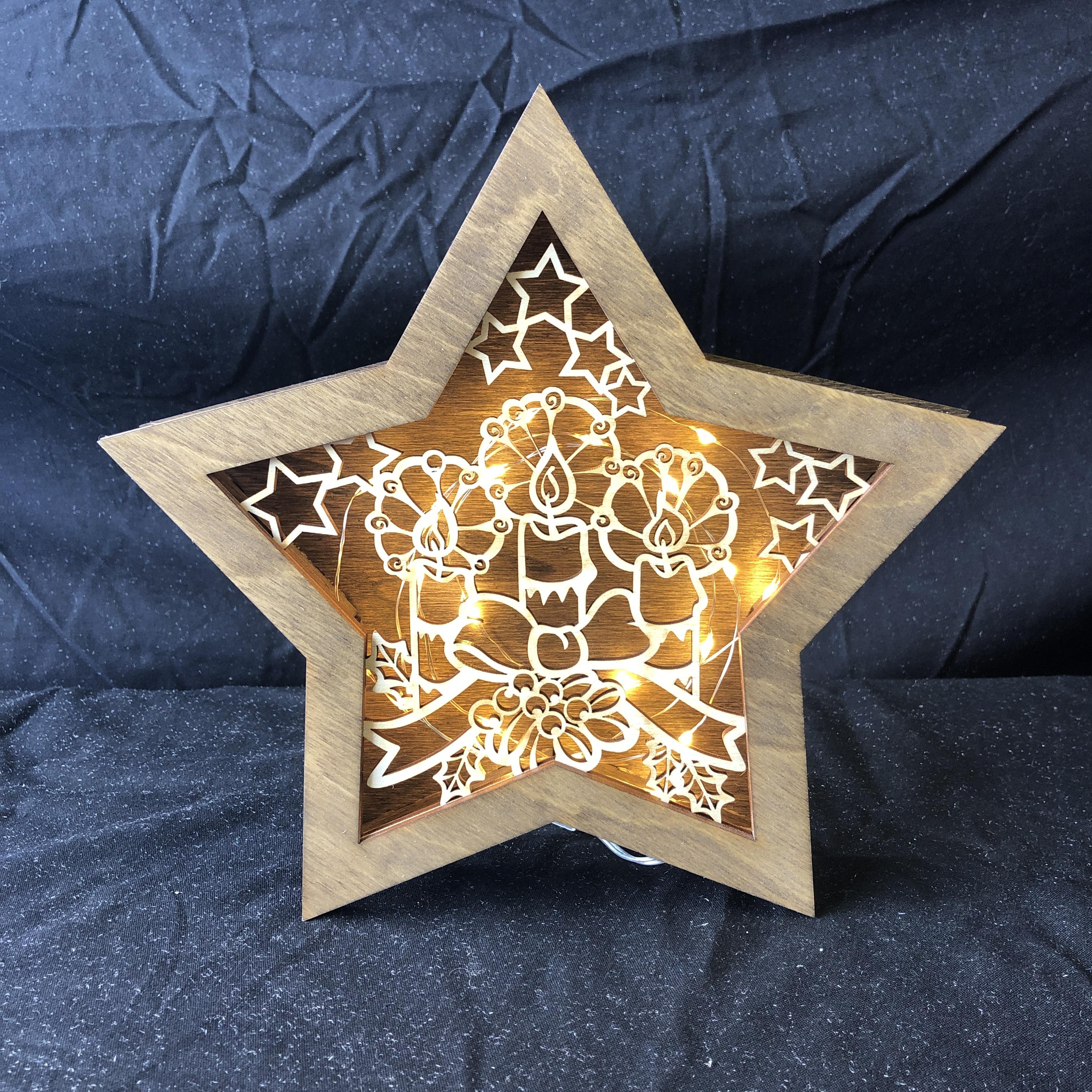 Red Berry Crafts Ltd:Light up Star Decoration