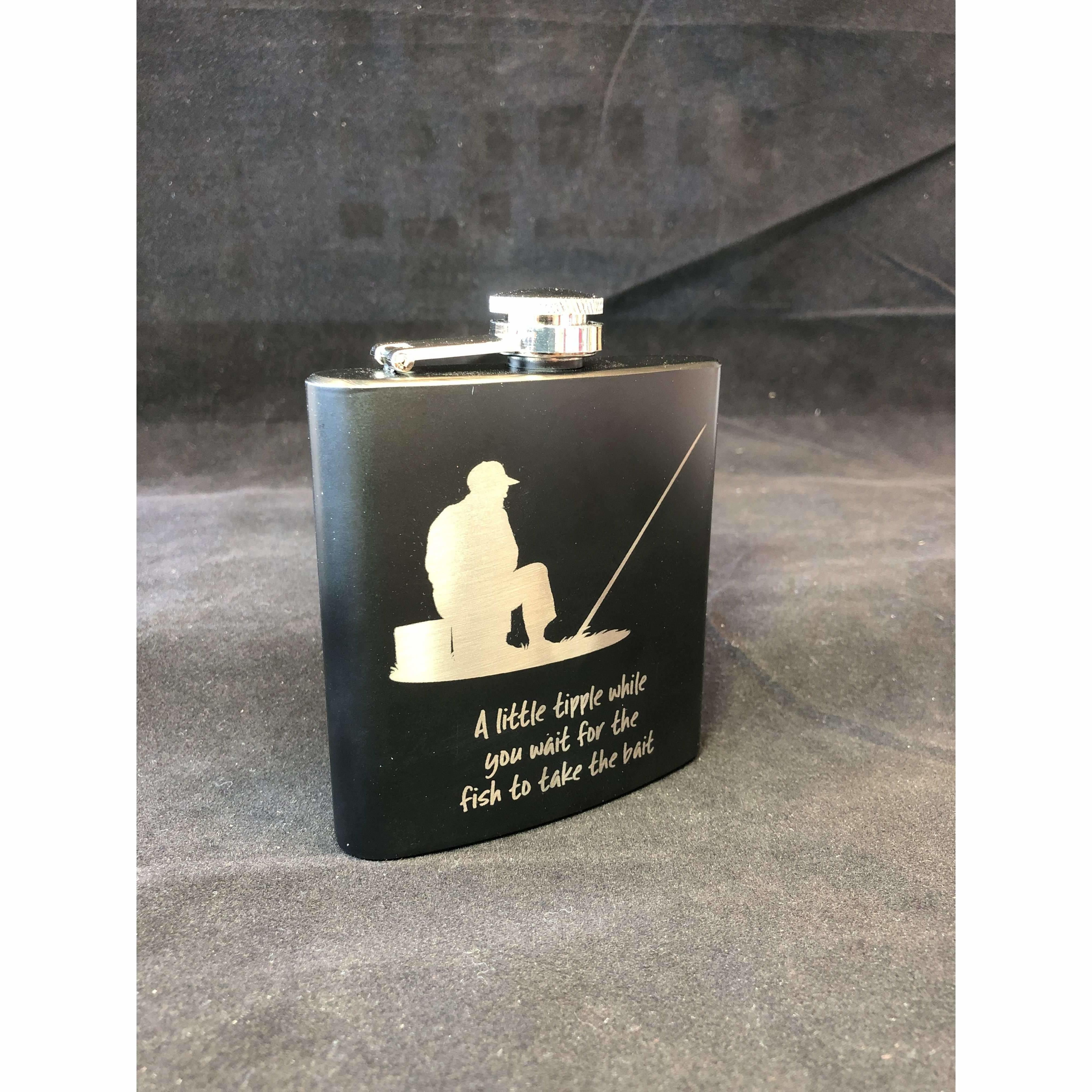 Red Berry Crafts Ltd:Fishing Hip Flask