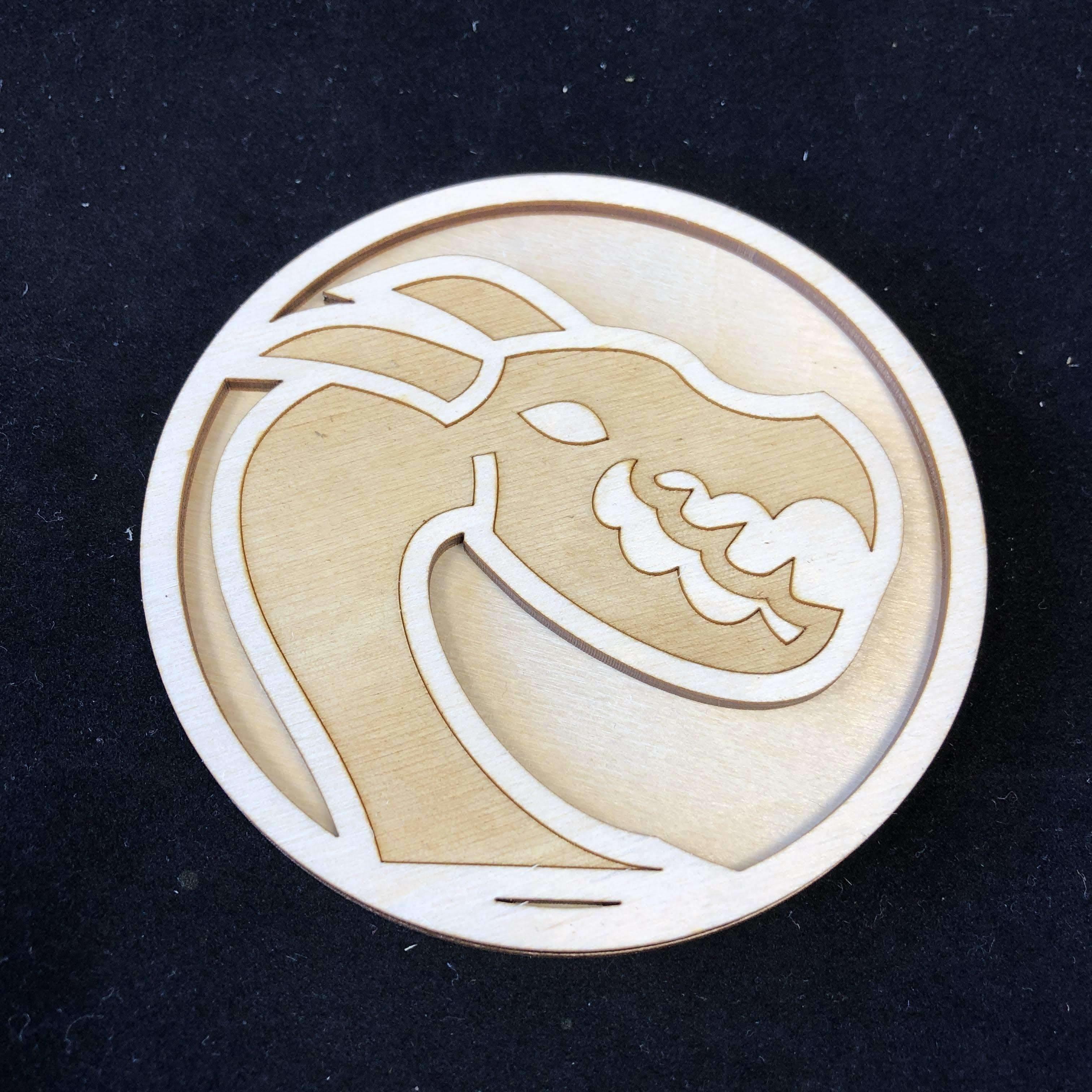 Red Berry Crafts Ltd:Deluxe 4 Inch Ancient Dragon 2 Gaming Tokens