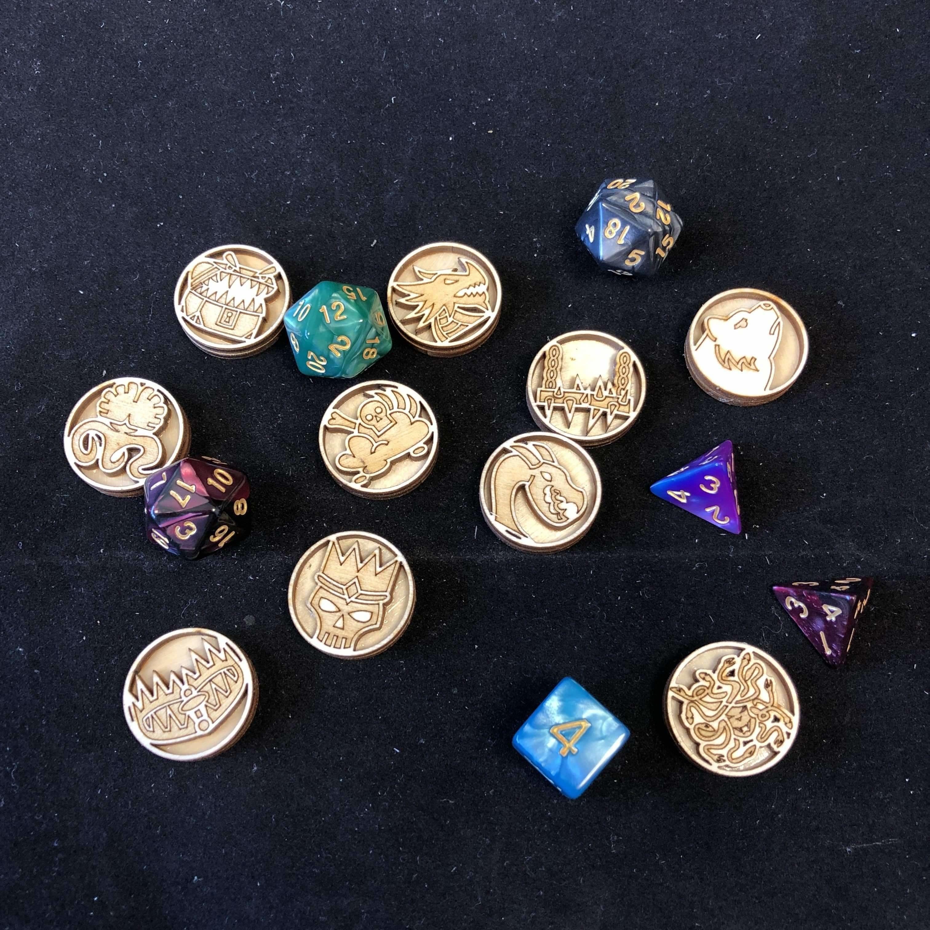Red Berry Crafts Ltd:Deluxe 1 Inch Gaming Tokens - Individual