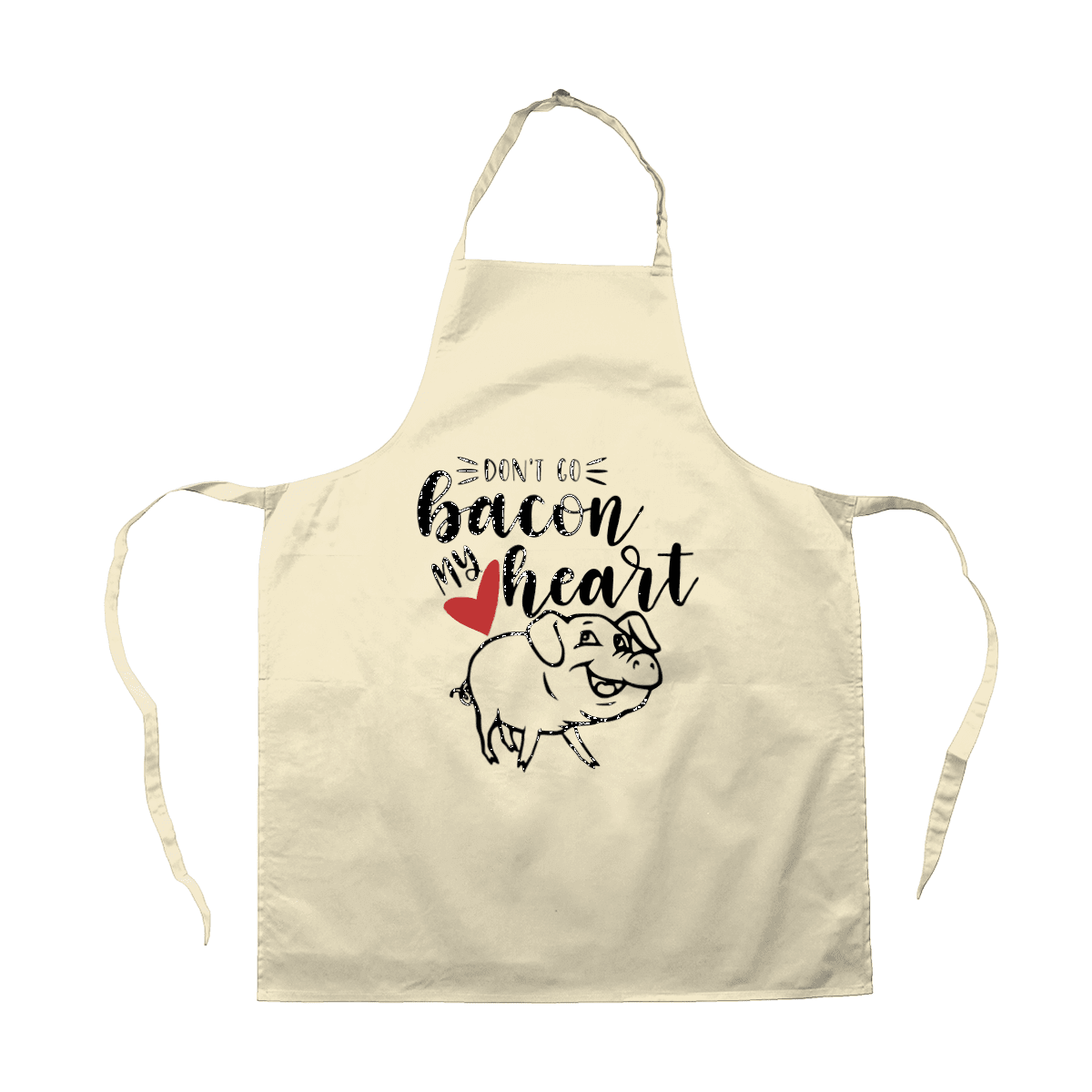Red Berry Crafts Ltd:Don't Go Bacon My Heart Apron