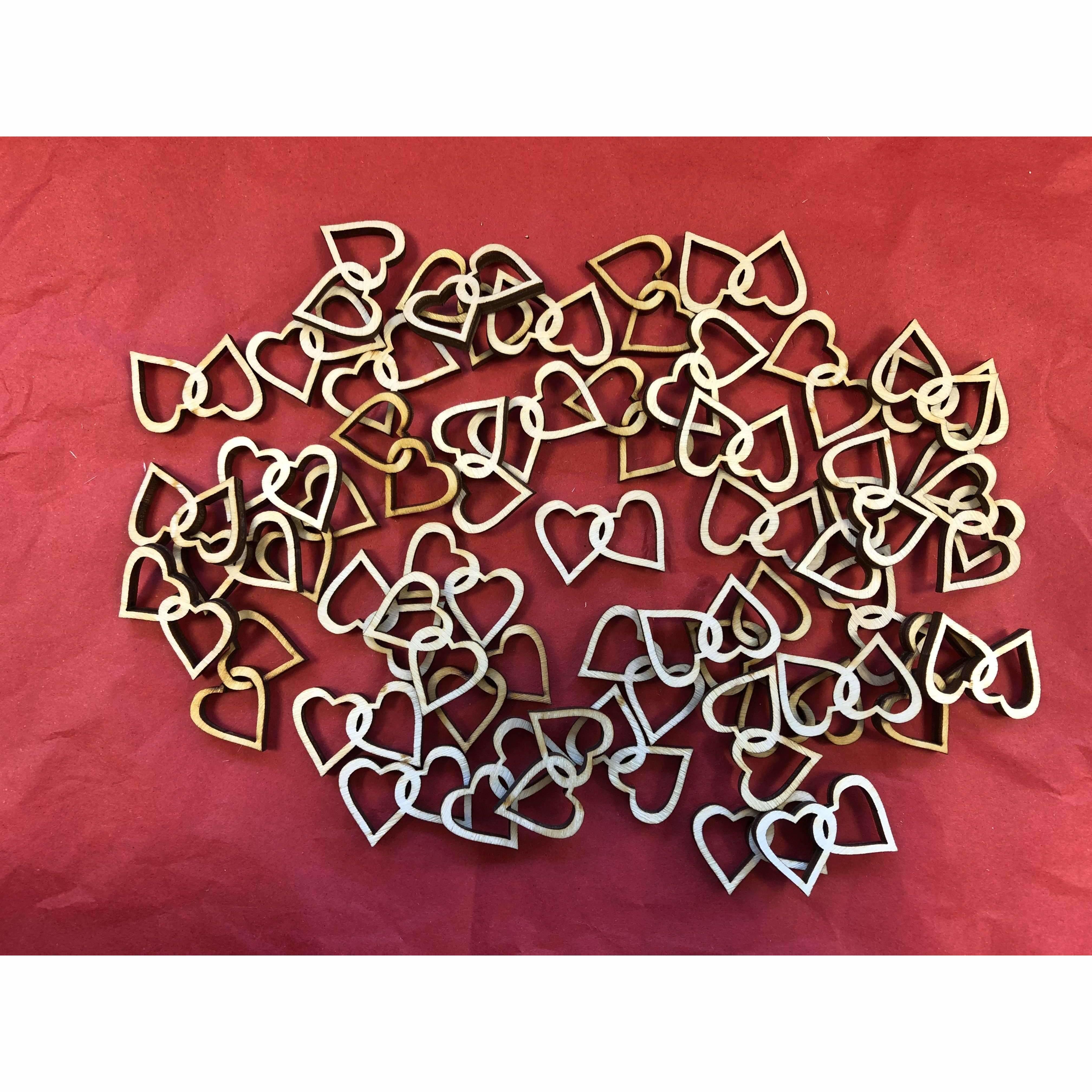 Red Berry Crafts Ltd:Pack of 100 Joined Hearts Table Confetti