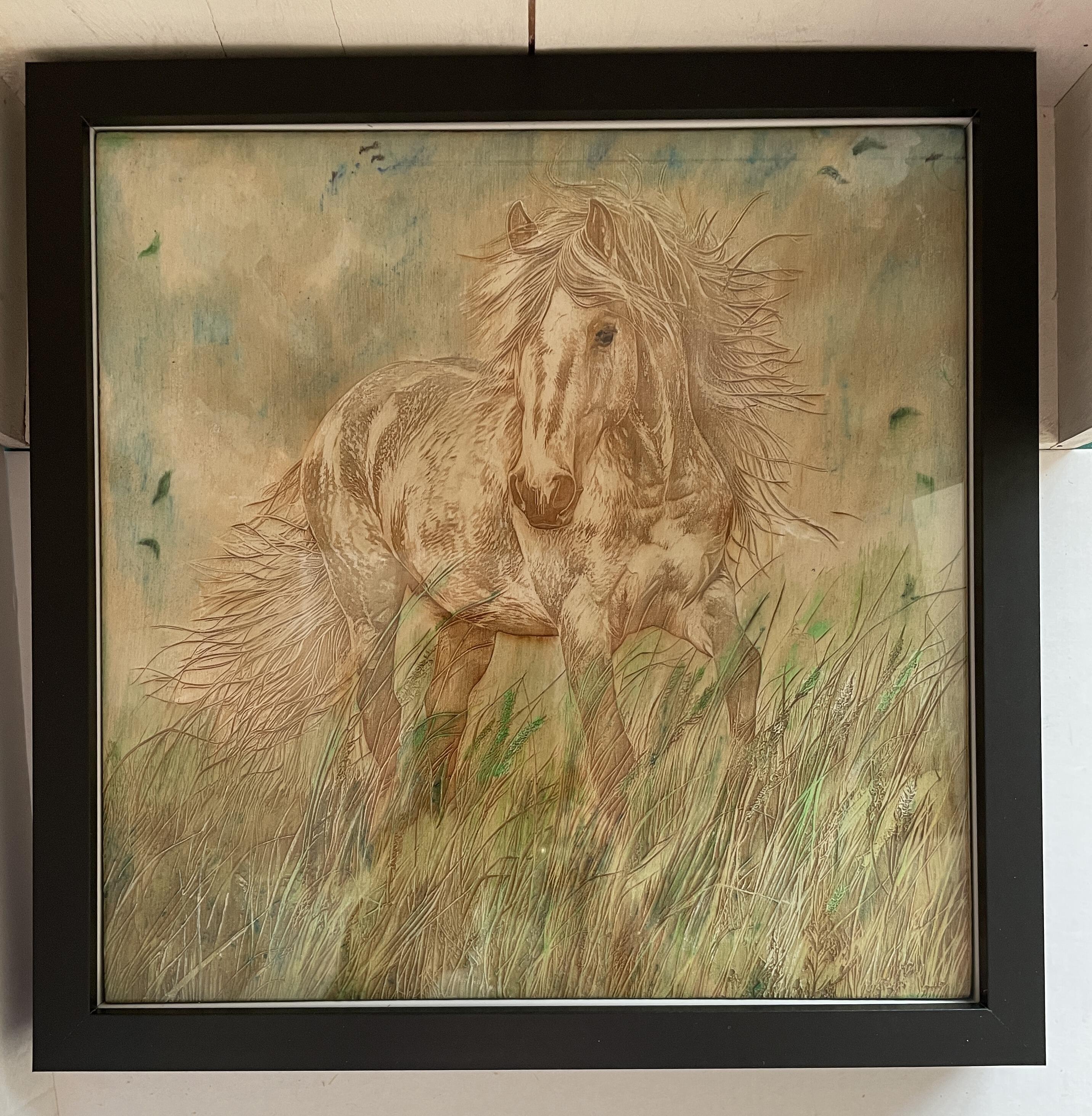 Red Berry Crafts: Laser engraved horse picture