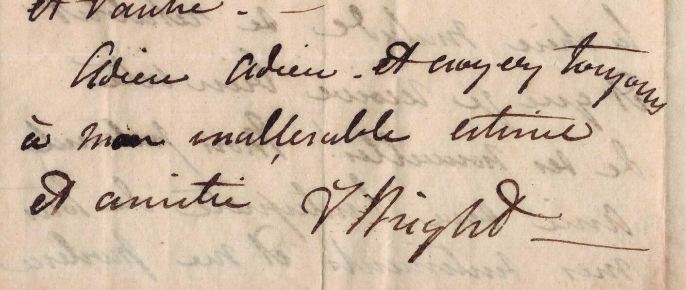 Frances Wright, pioneering feminist and abolitionist, on the eve of her departure for America