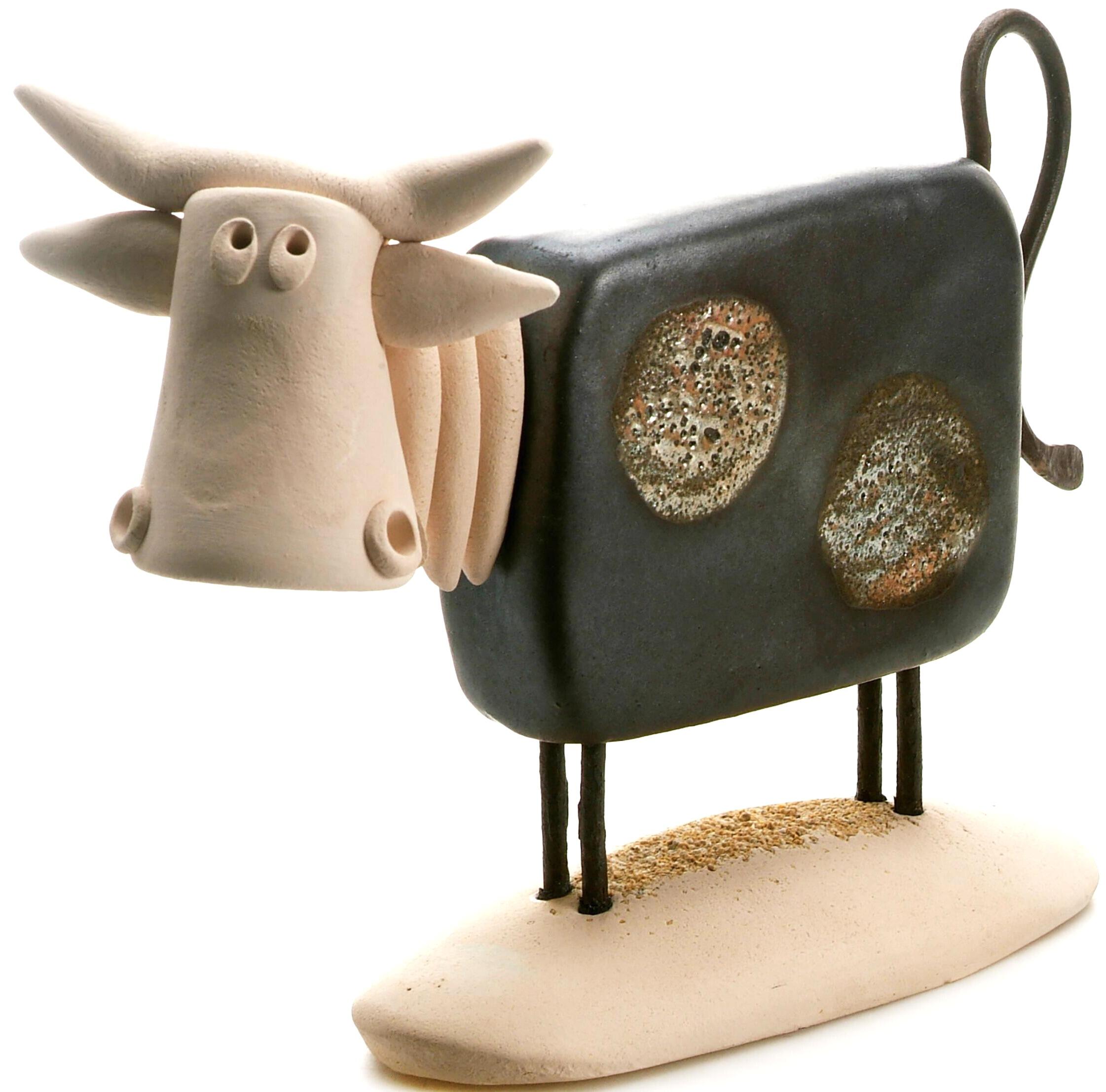 Stylish Moo Cow Hand Made Large Sculpture