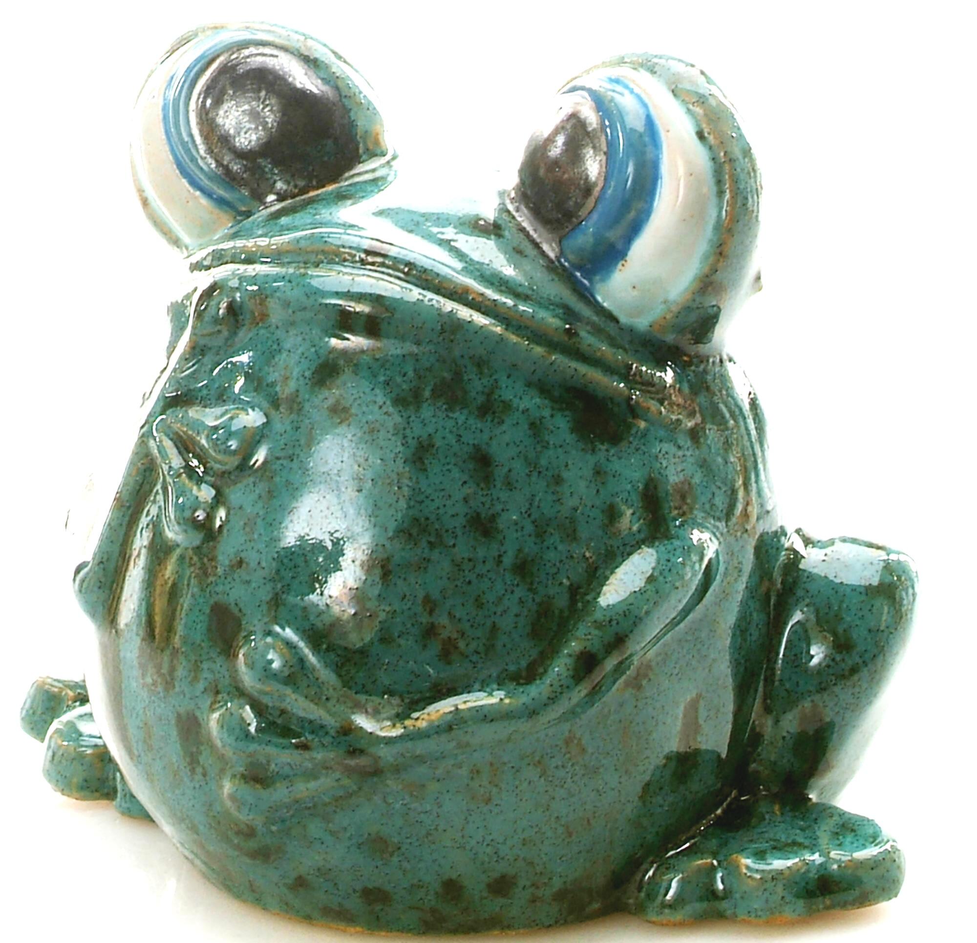 Handmade Ceramic Googly Eyed Frog