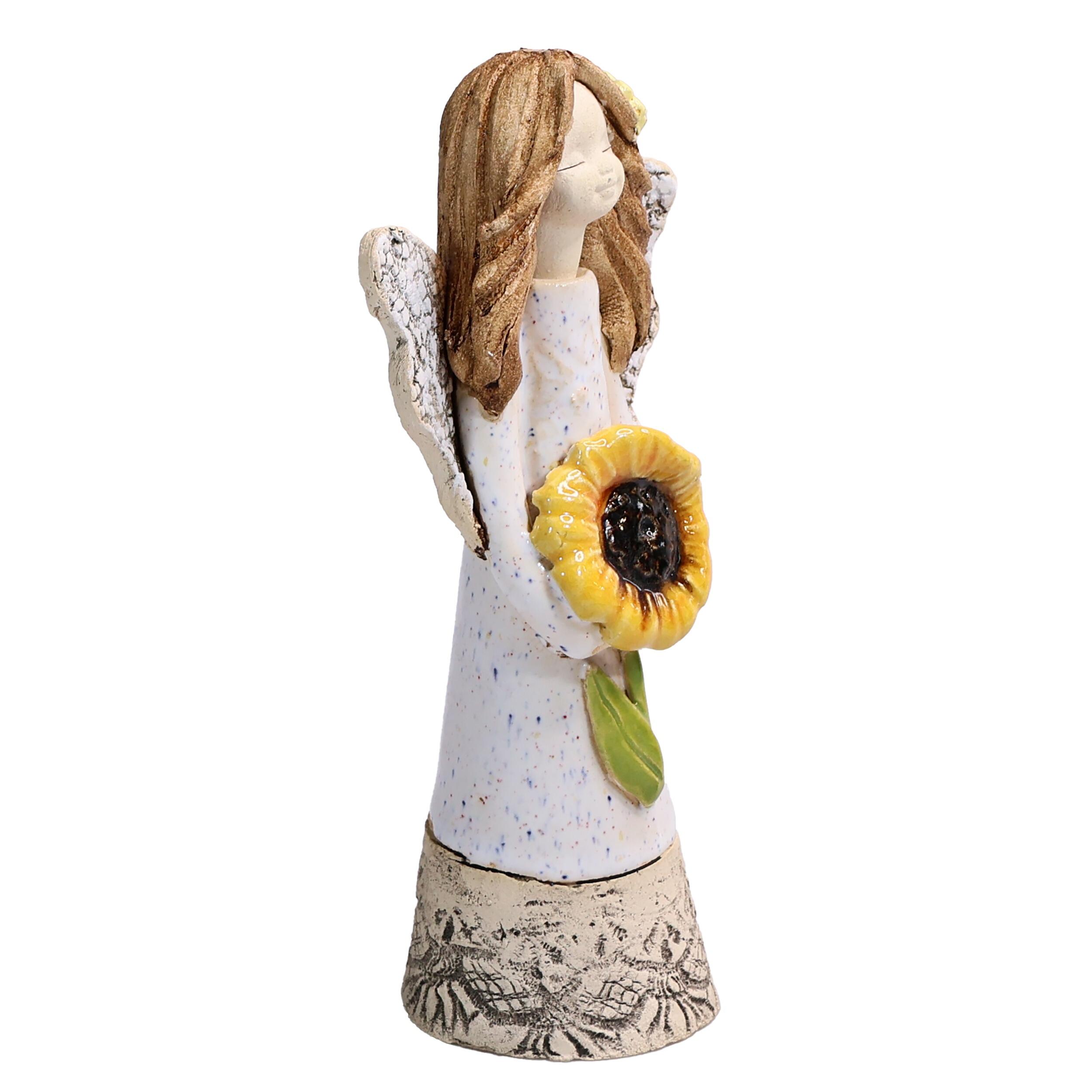 Angel Figurine with Sunflower | Sisters make the Best Friends