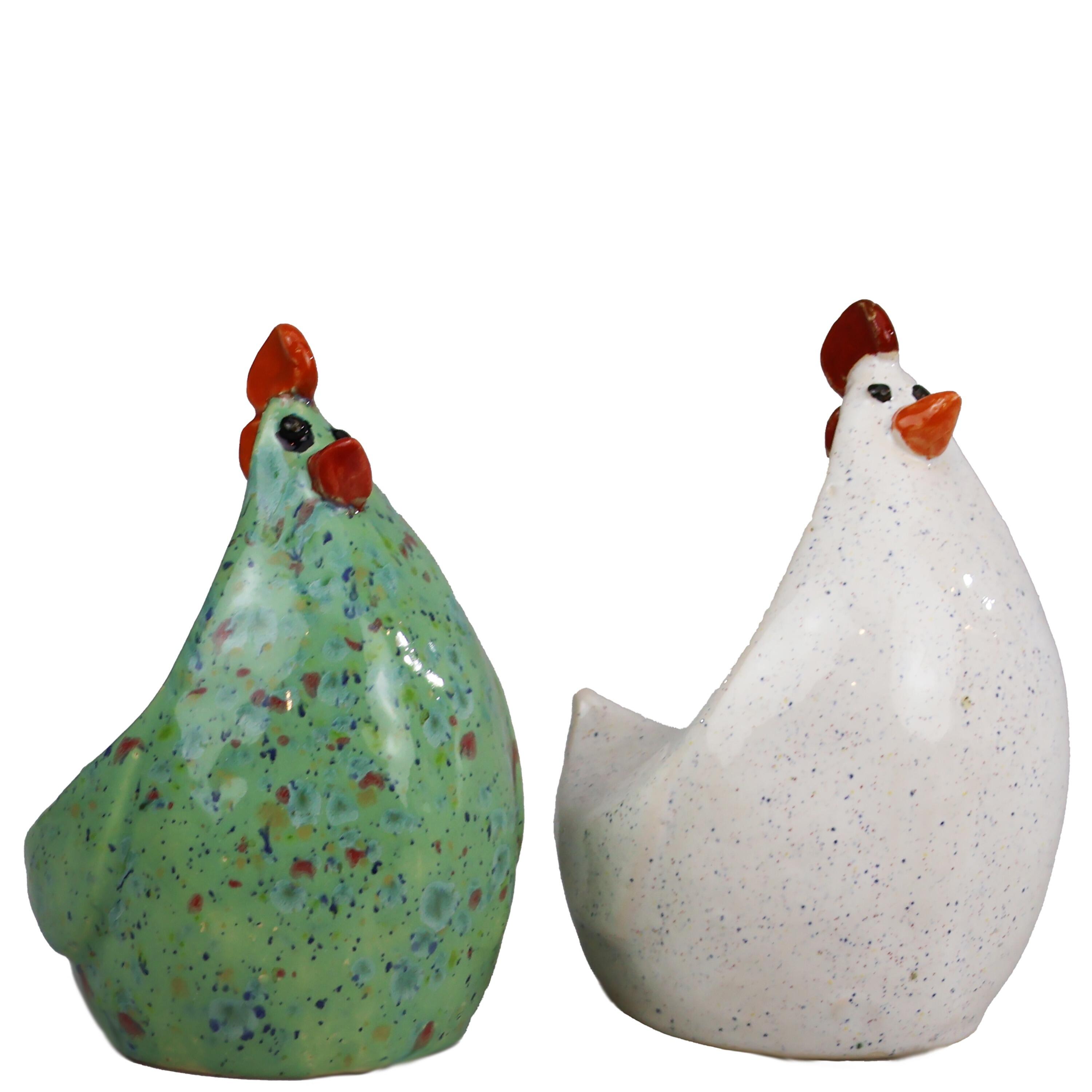 The Hen Proudly Standing Charming Figurine