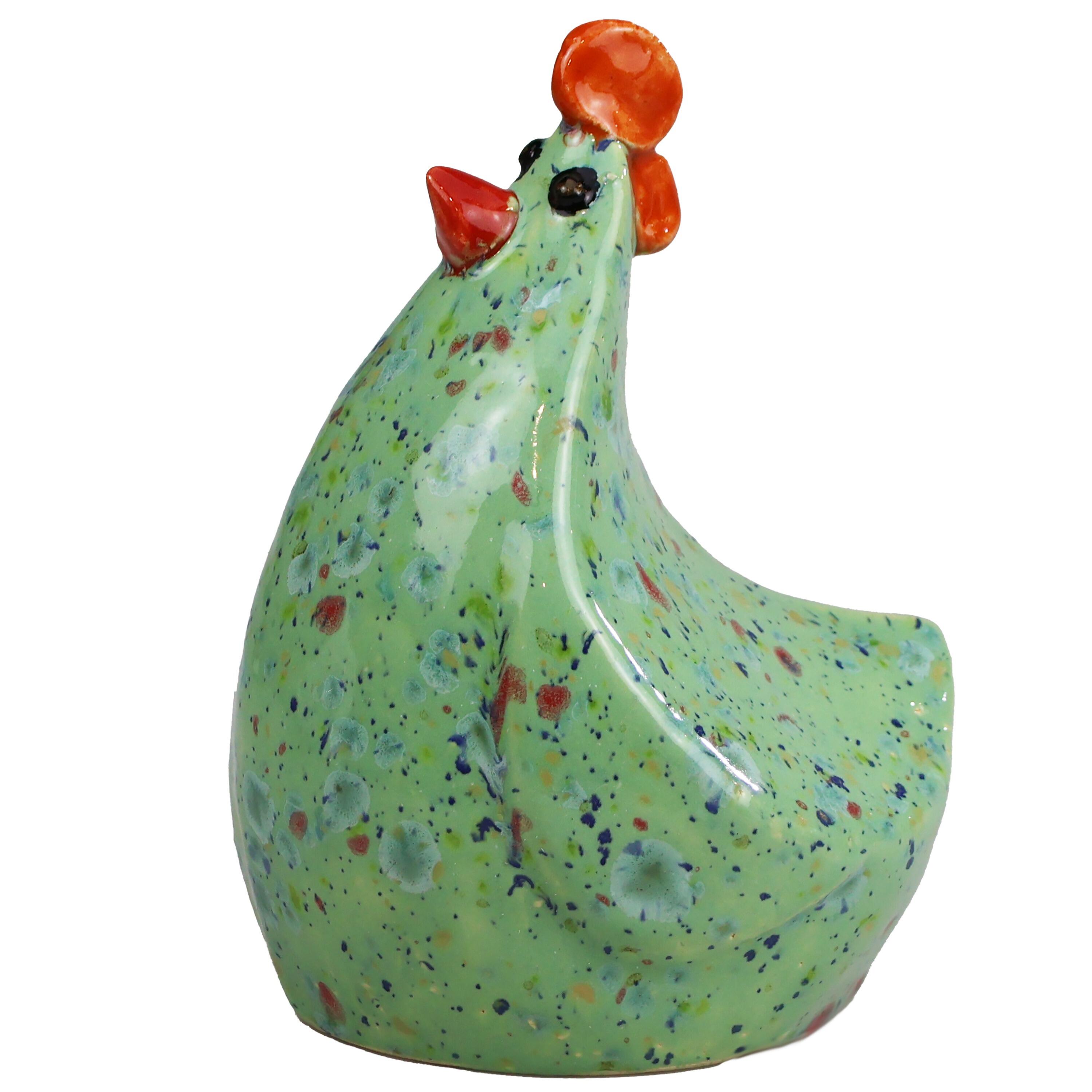 The Hen Proudly Standing Charming Figurine