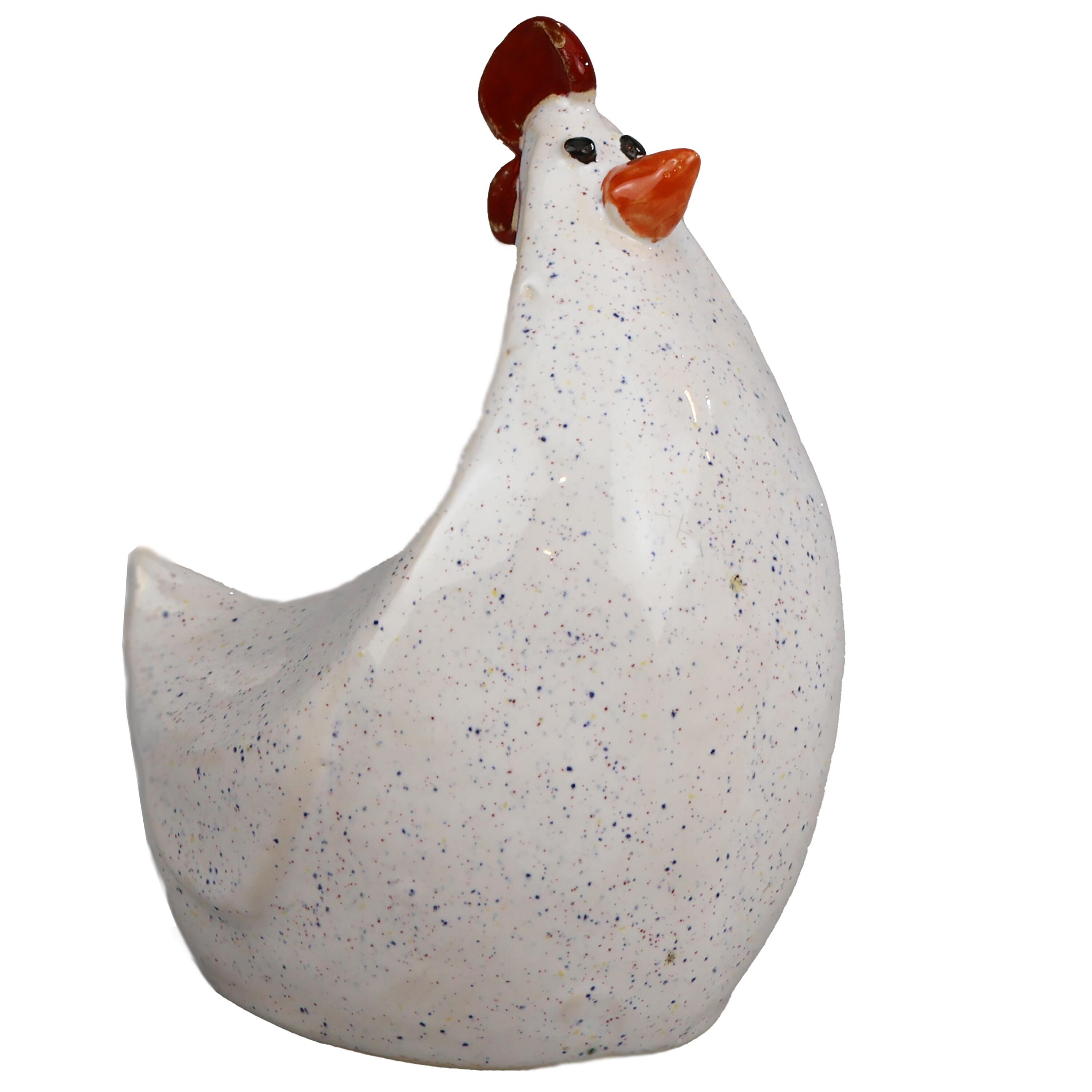 The Hen Proudly Standing Charming Figurine