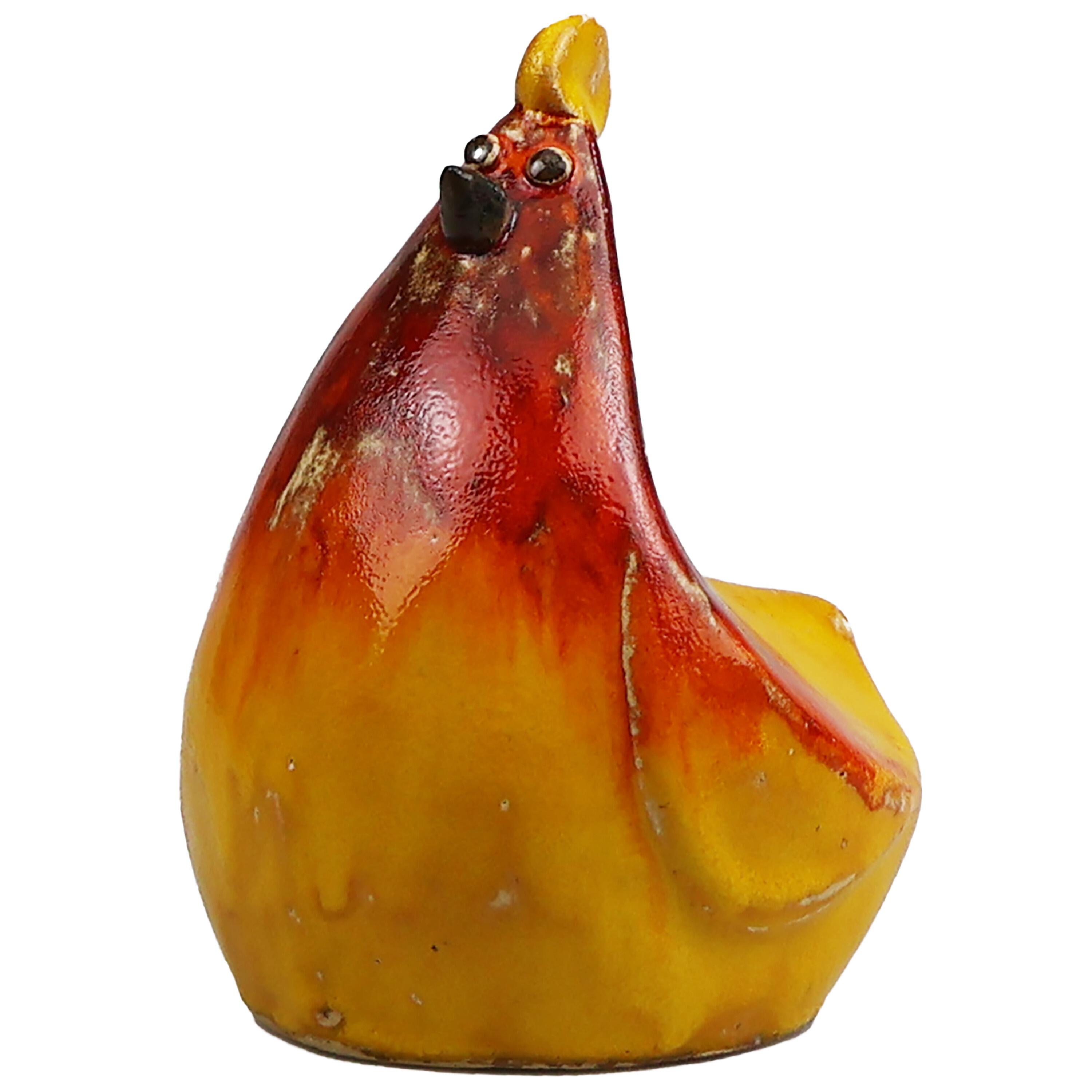 The Hen Proudly Standing Charming Figurine