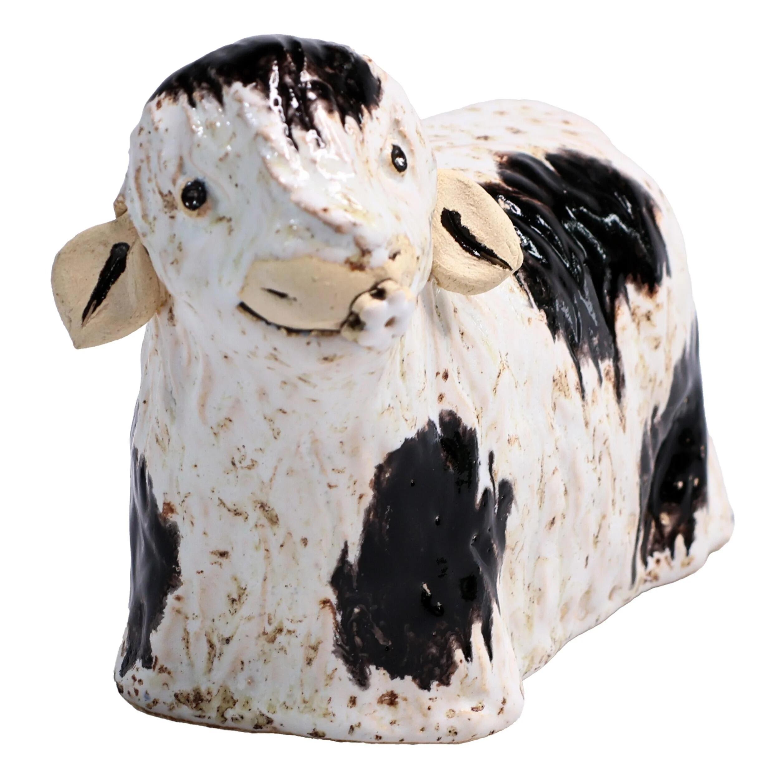 Dairy Cow with Daisy Figurine | Various Colours