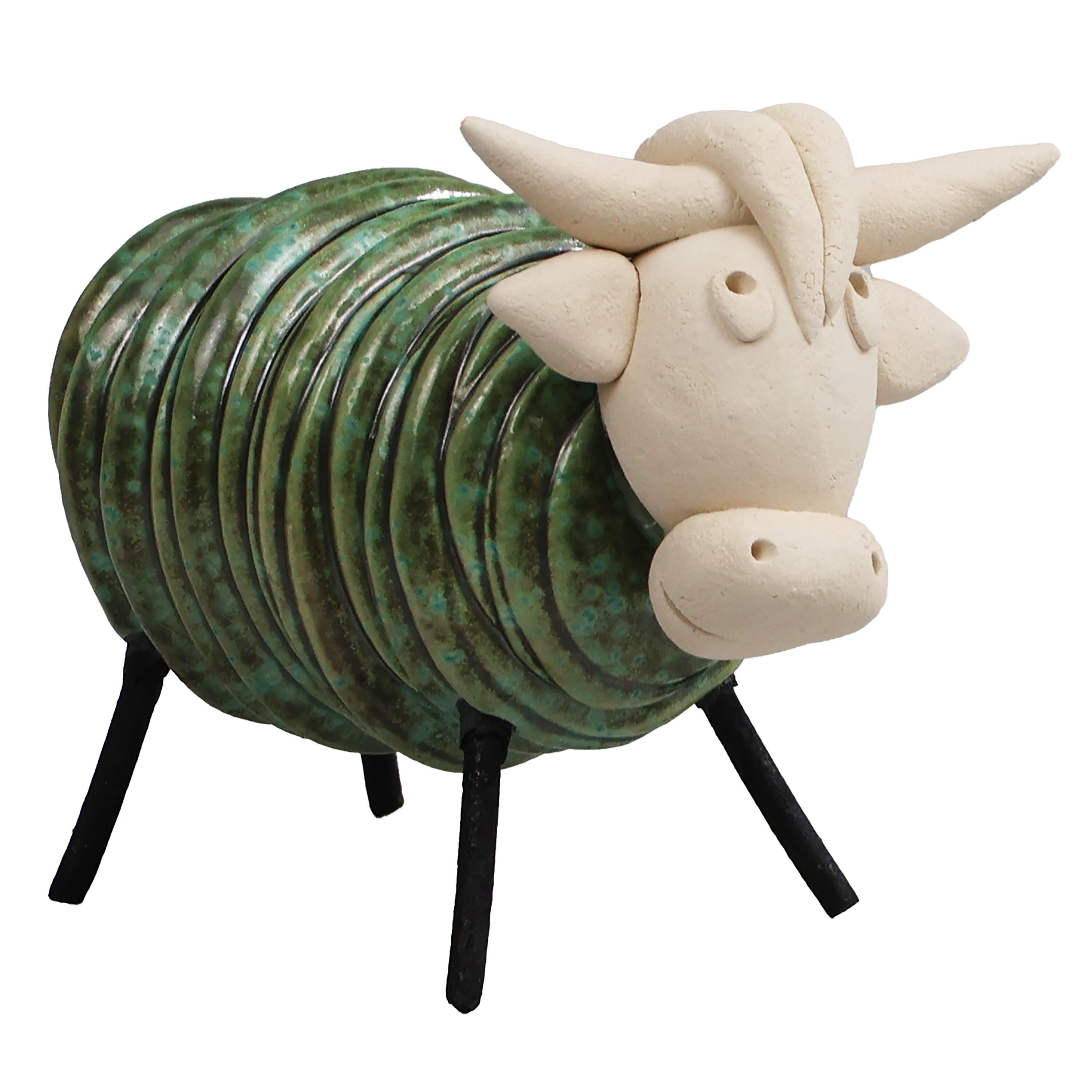 Baby Highland Cow with Metal Legs | Various Colours
