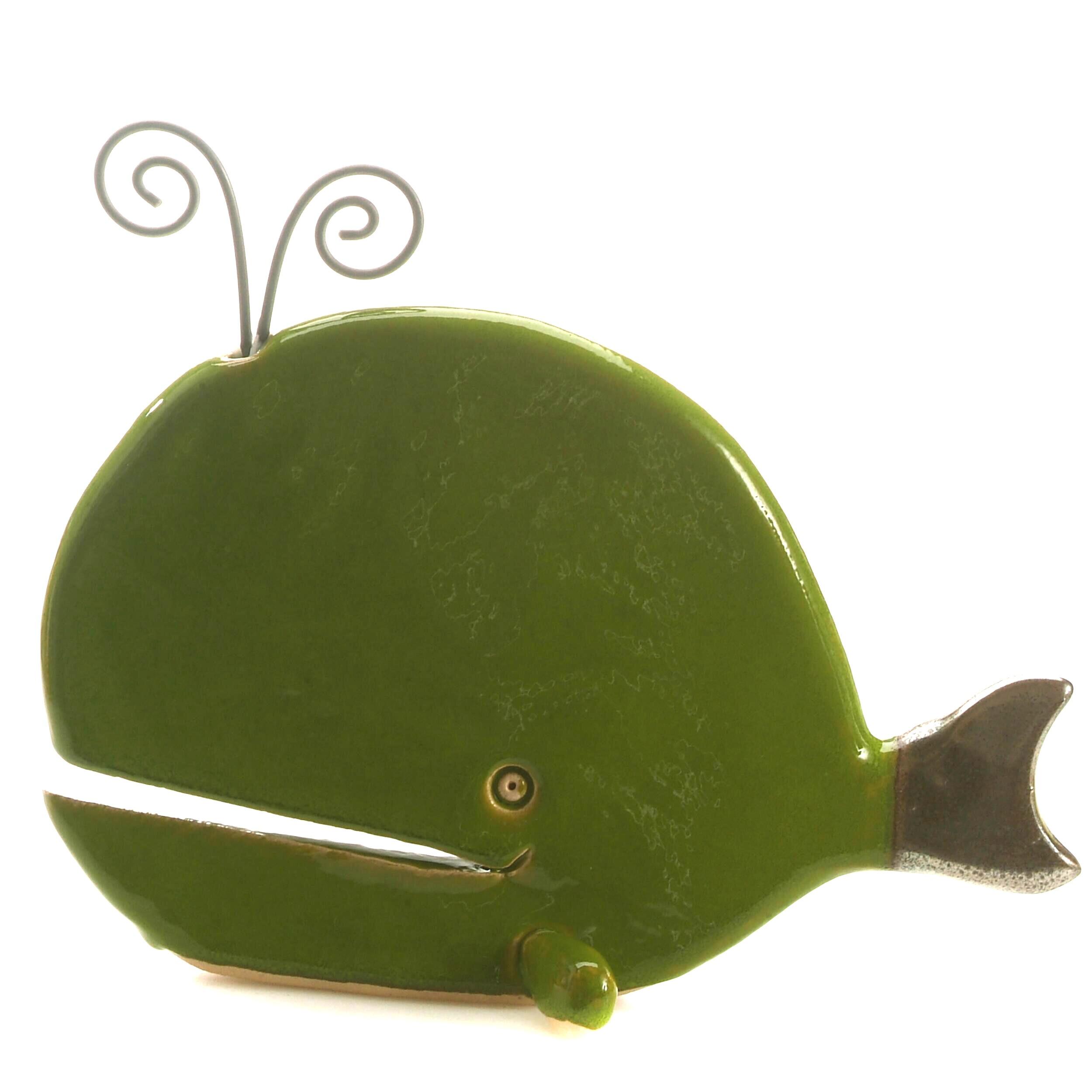 Spouting Whale Ceramic Sculpture (Small) | Various Colours