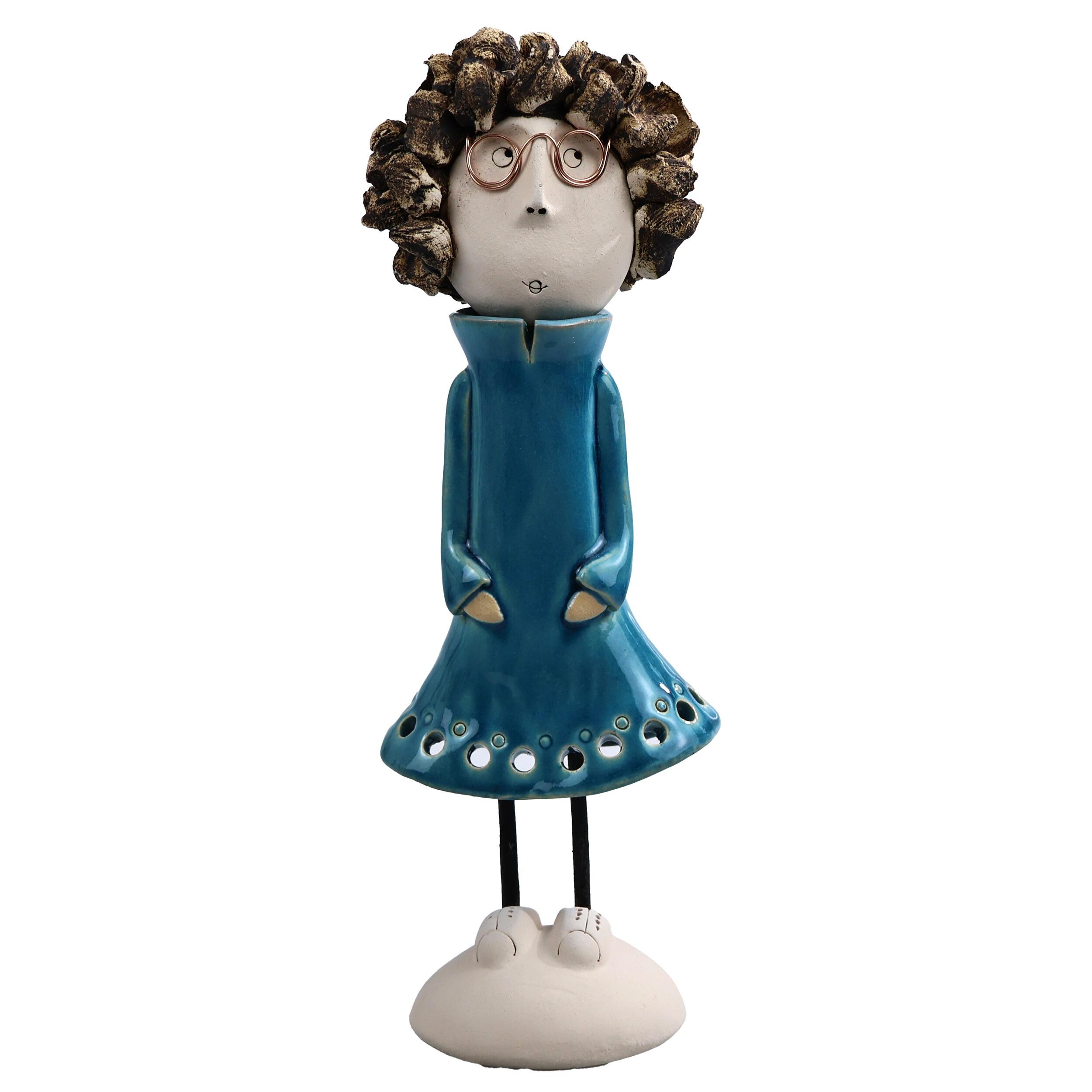 Best Friends Young Couple Statues | Blue
