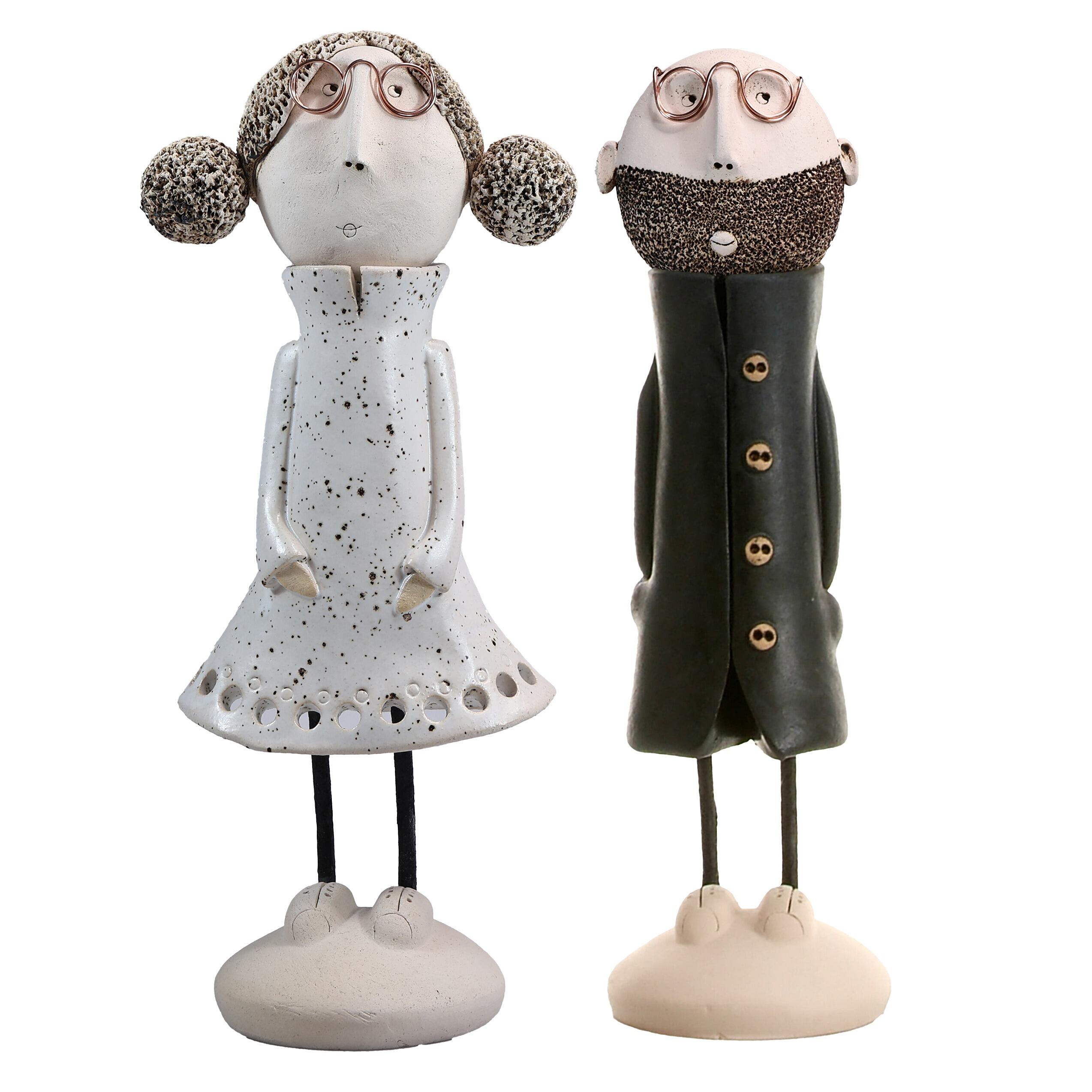 Best Friends Couple Statues | Black & White