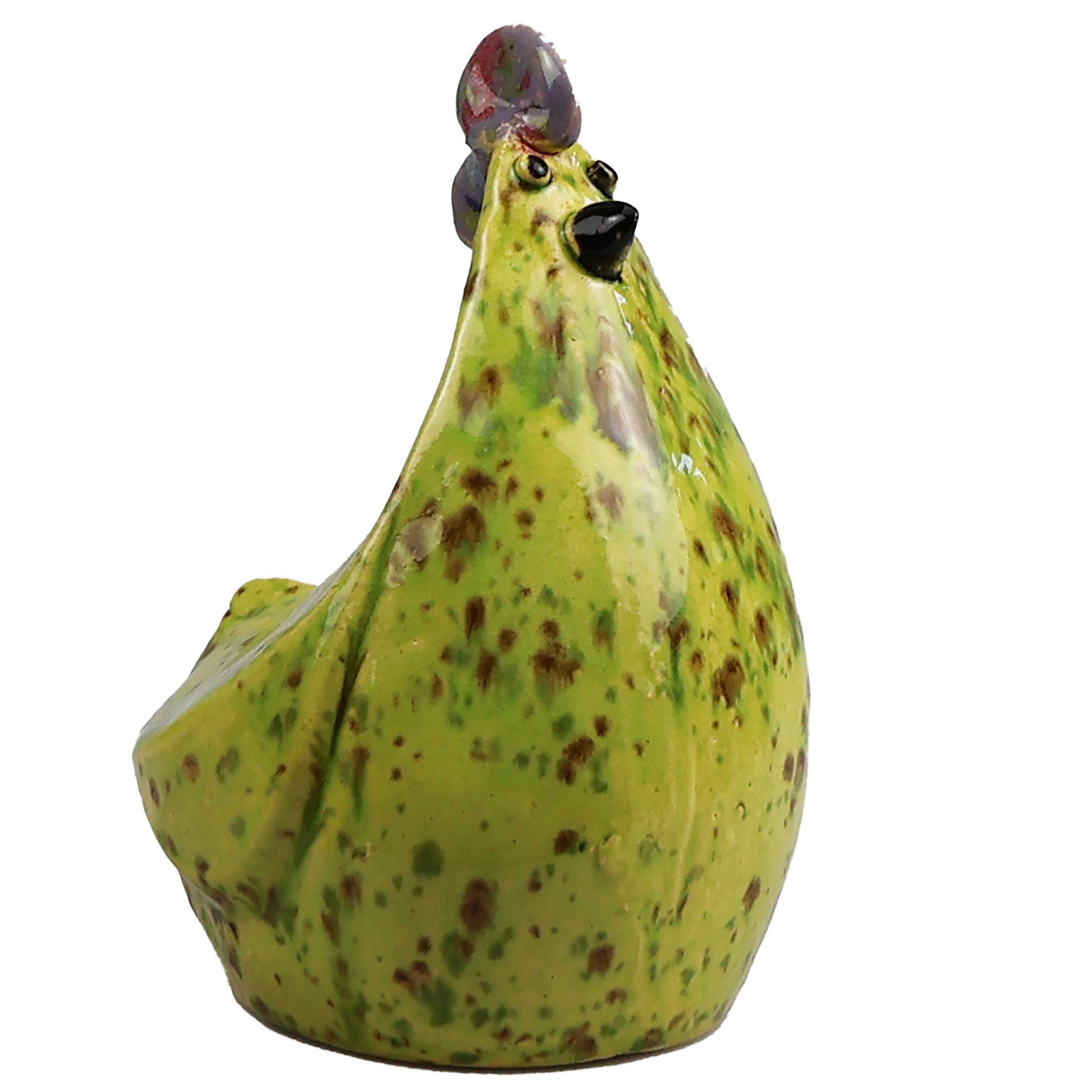 The Hen Proudly Standing Charming Figurine