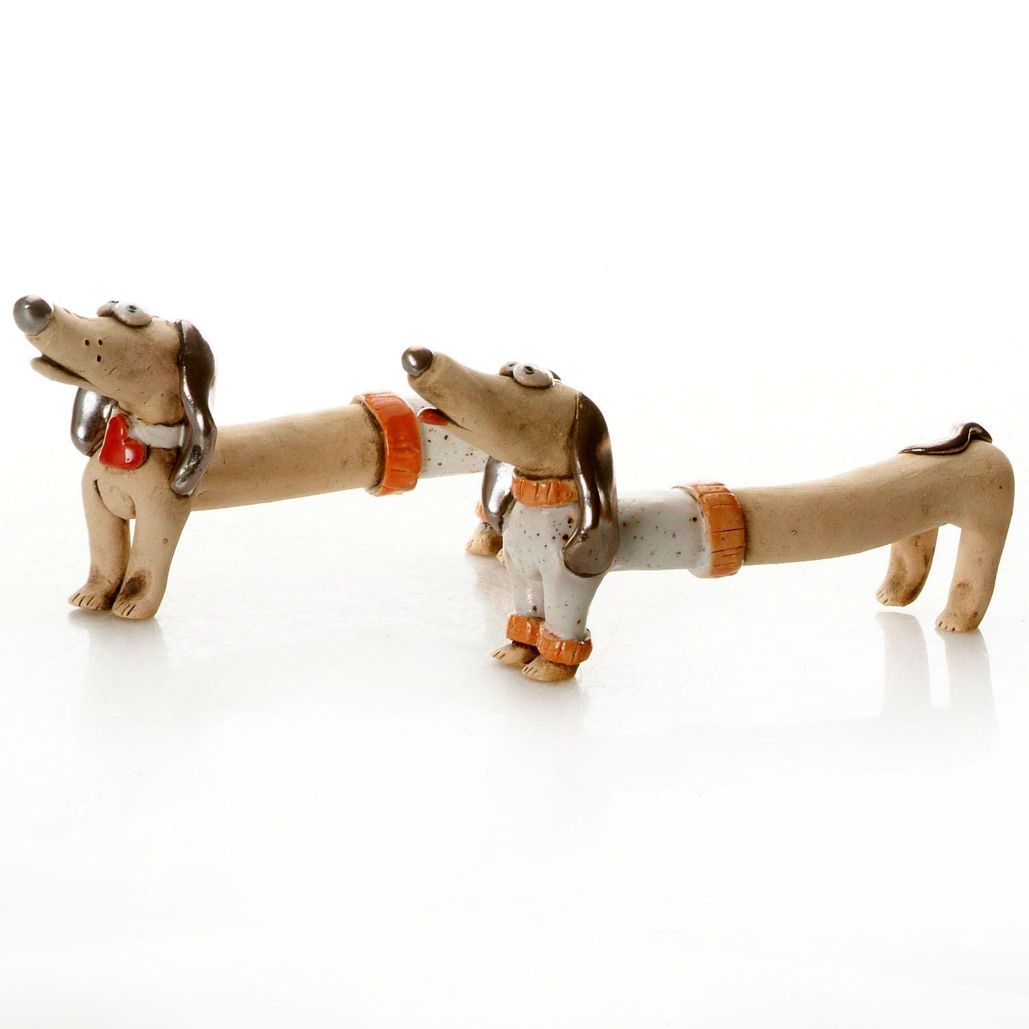 Mr & Mrs Dash Quirky Dachshunds Wedding Gift White