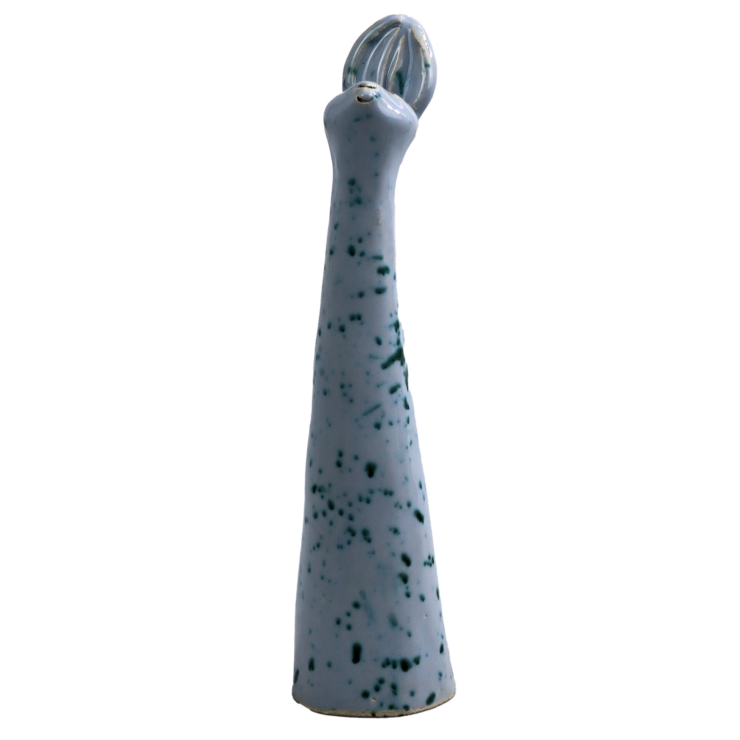 Minimalist Slim Rabbit – Handmade Ceramic Figurine | Contemporary Animal Décor & Gift