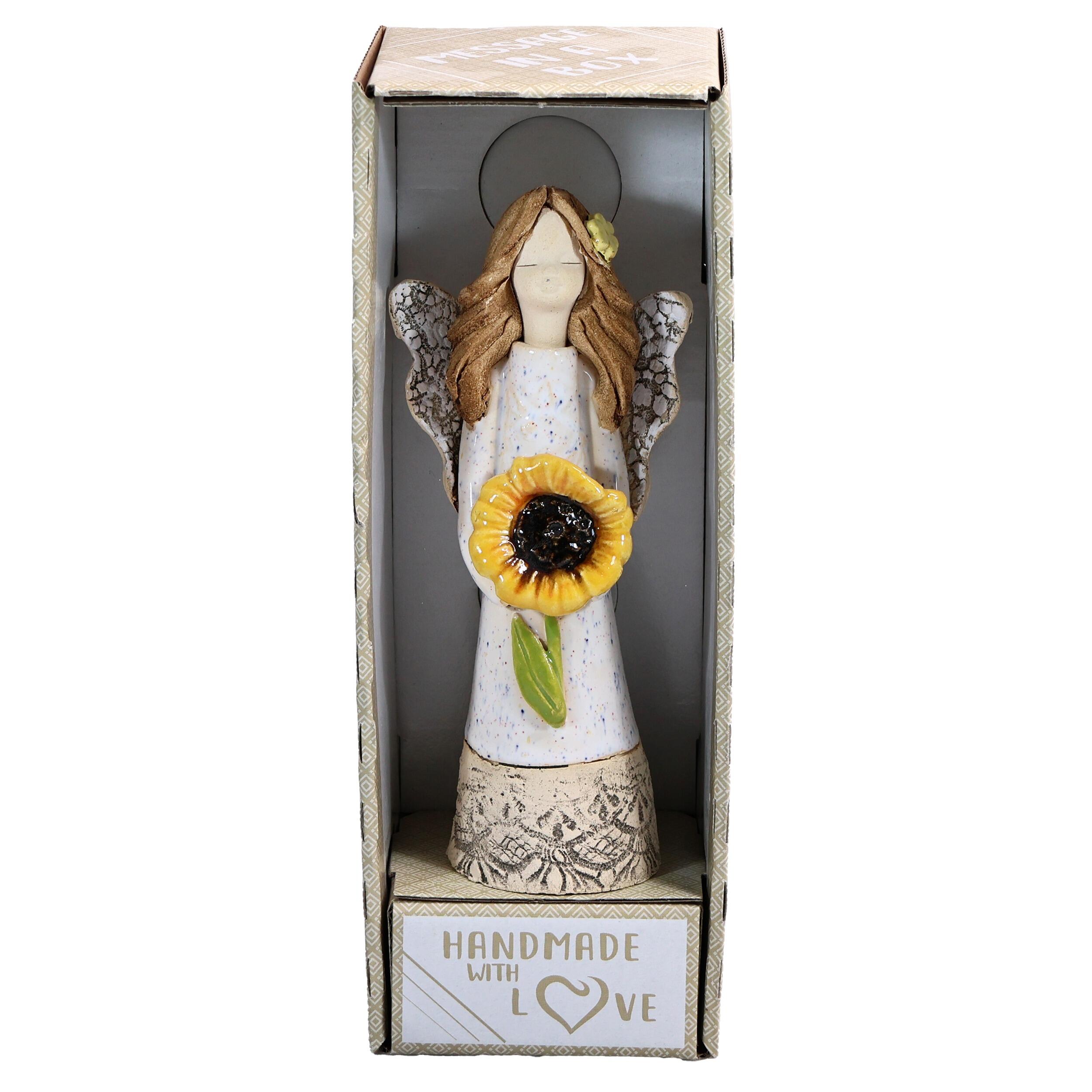 Angel Figurine with Sunflower | Sisters make the Best Friends