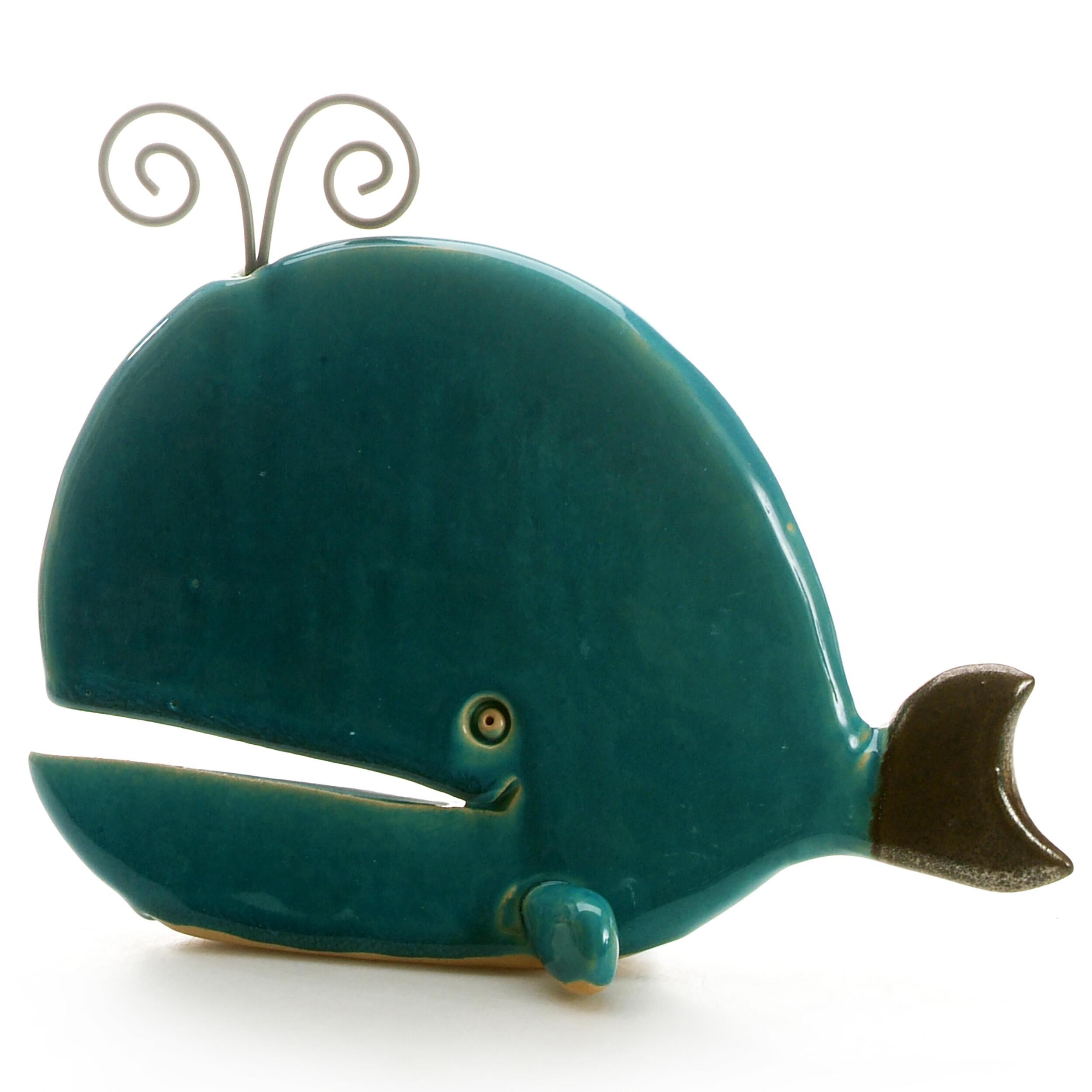 Spouting Whale Ceramic Sculpture (Small) | Various Colours