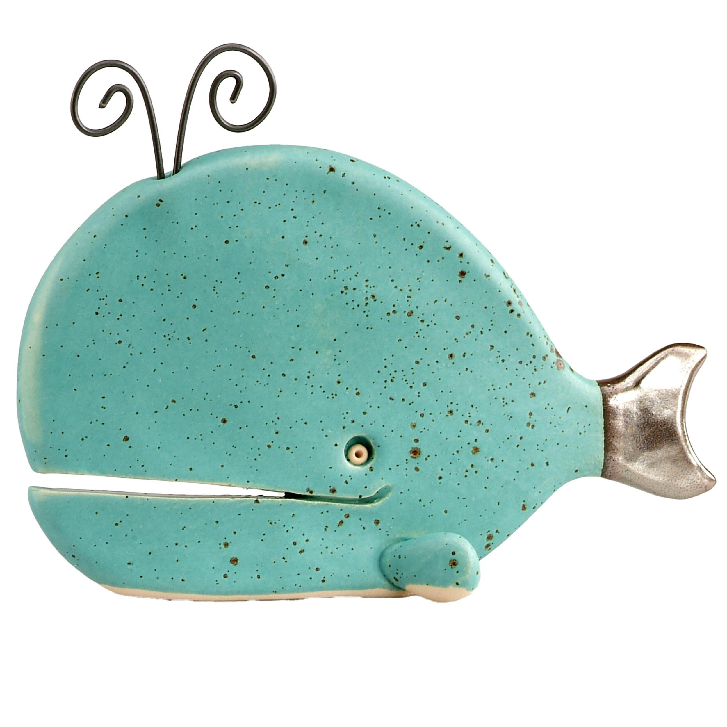 Spouting Whale Ceramic Sculpture (Small) | Various Colours