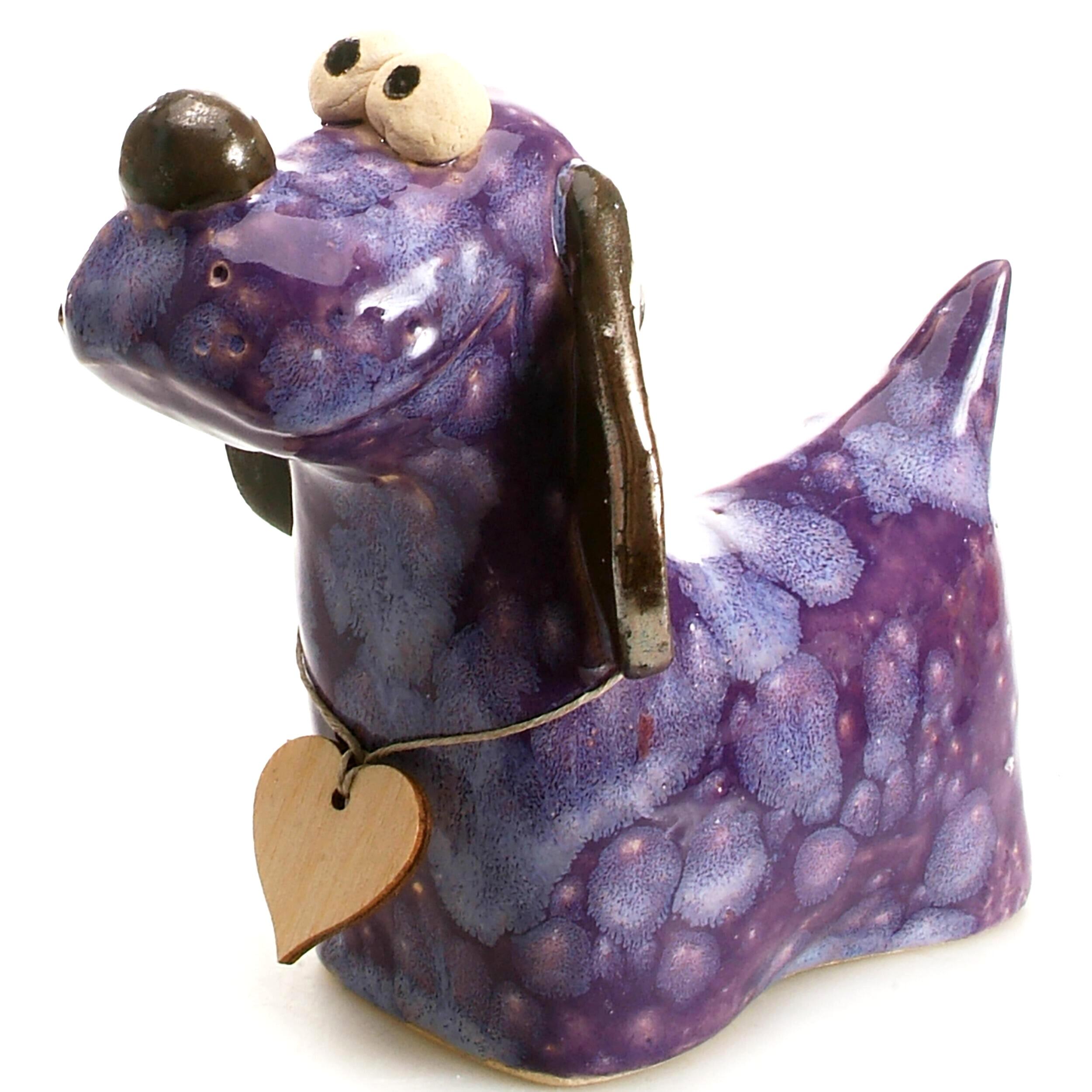 Handmade Ceramic Spaniel Dog in various colours, crafted by skilled artisans, featuring charming and elegant design, perfect for home decor.