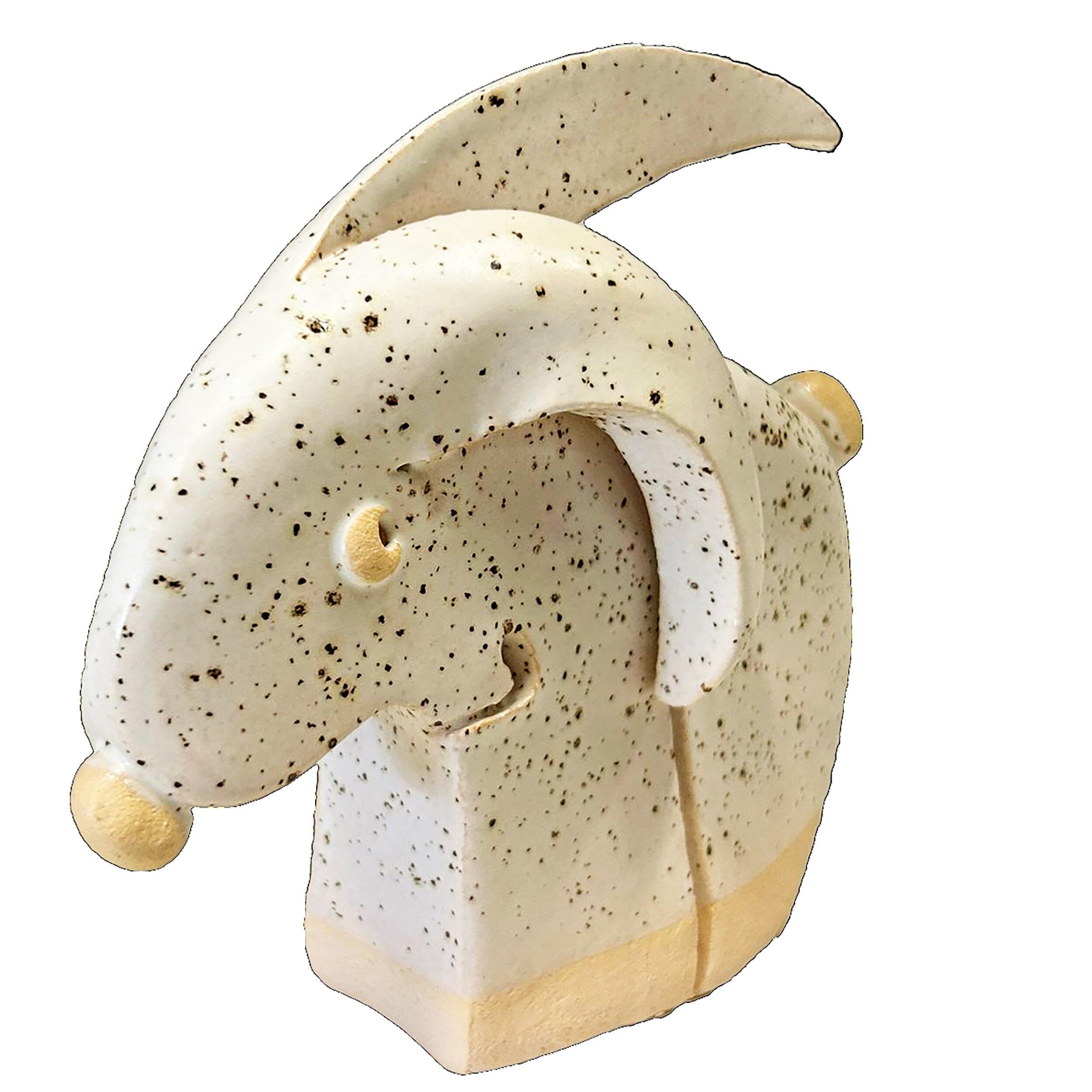 Handmade Ceramic Wild Rabbit Figurine – Rustic Pottery Animal Sculpture, Woodland Home Décor, Unique Gift