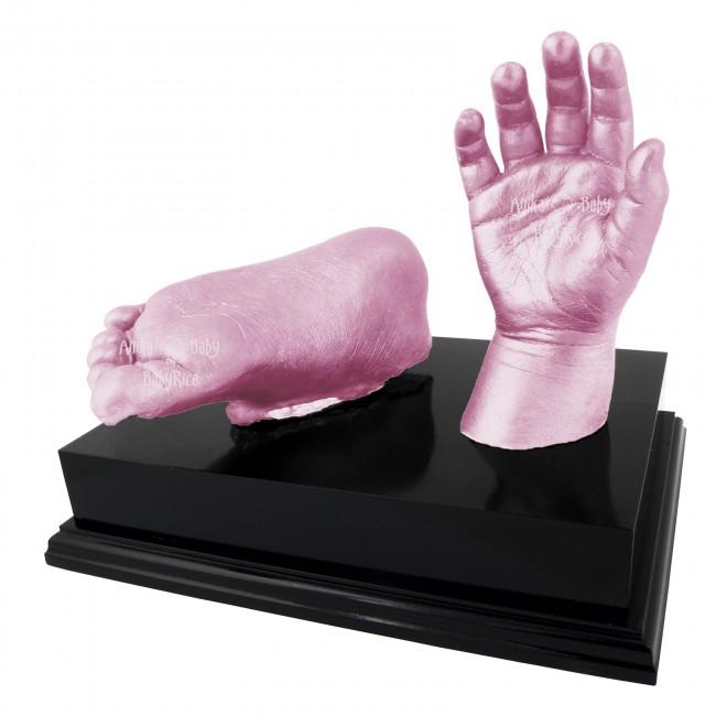 Baby Casting Kit with Pink paint and Black 6x4" Plinth