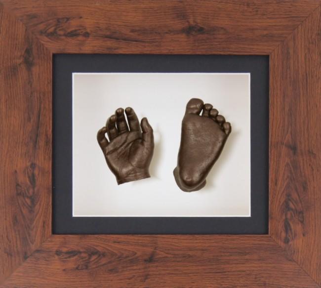 Baby Casting Kit Dark Mahogany effect Frame Black White Bronze