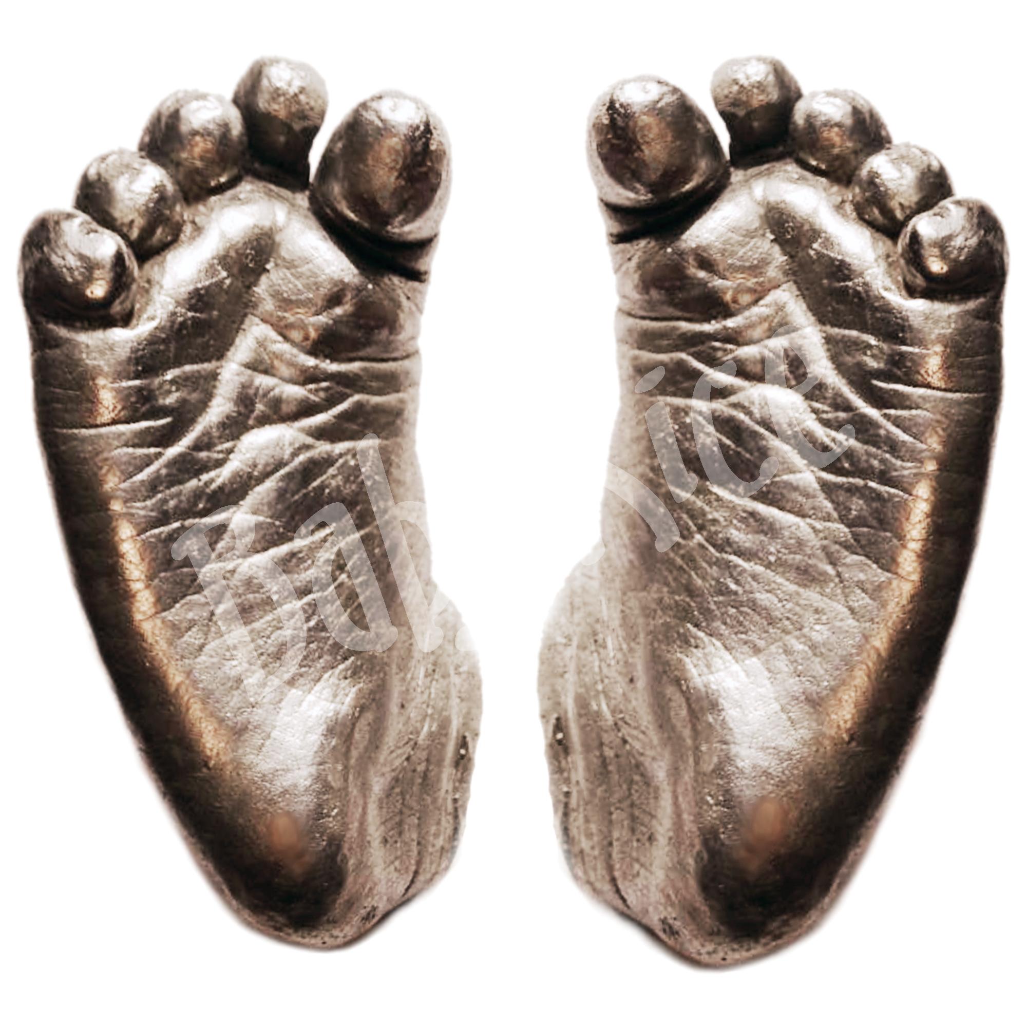 Bronze Baby Feet Casts