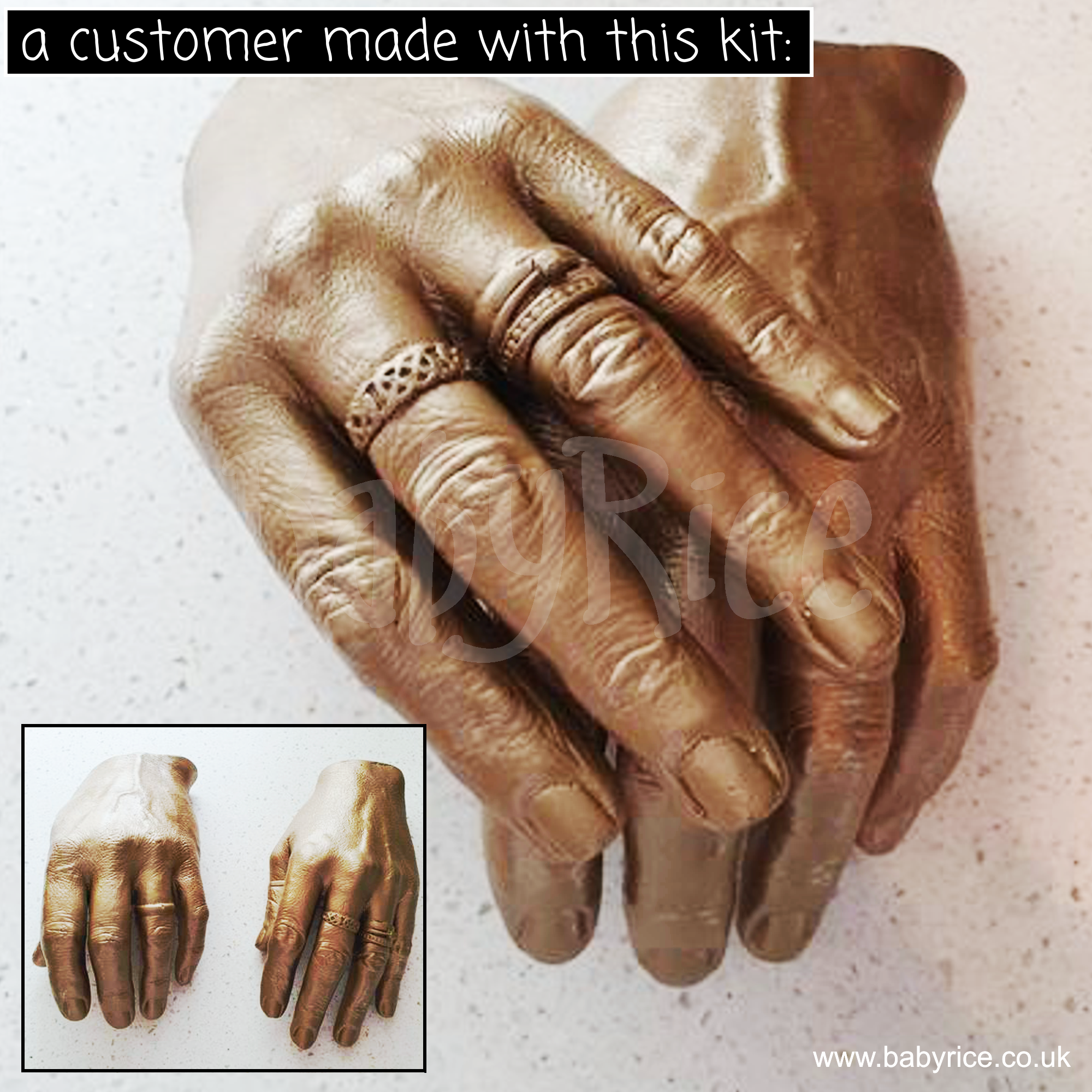 see what a customer made with this hand casting kit