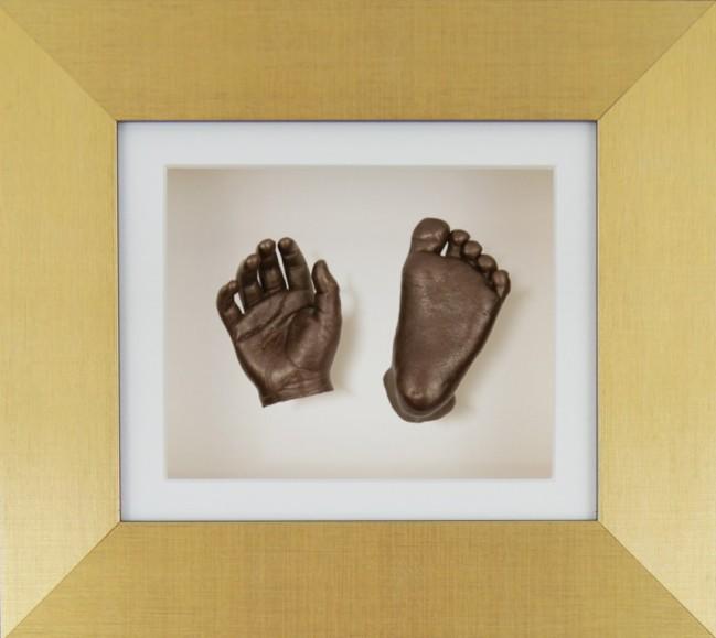 Baby Casting Keepsake Kit 3D Prints Hand Footprint Cast Gift, Rustic  Display Frame by BabyRice UK
