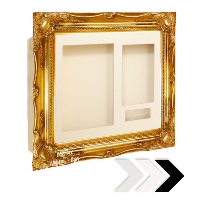 Gold Rococo Ornate Frame - Choose Size, Depth, Mount and Backing Card Colour