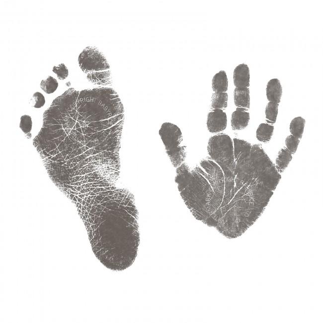 Clean and clear hand, foot and finger prints