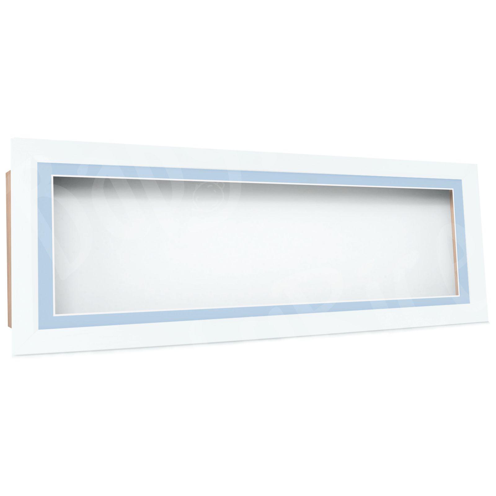 Large Long Wooden White Object Frame